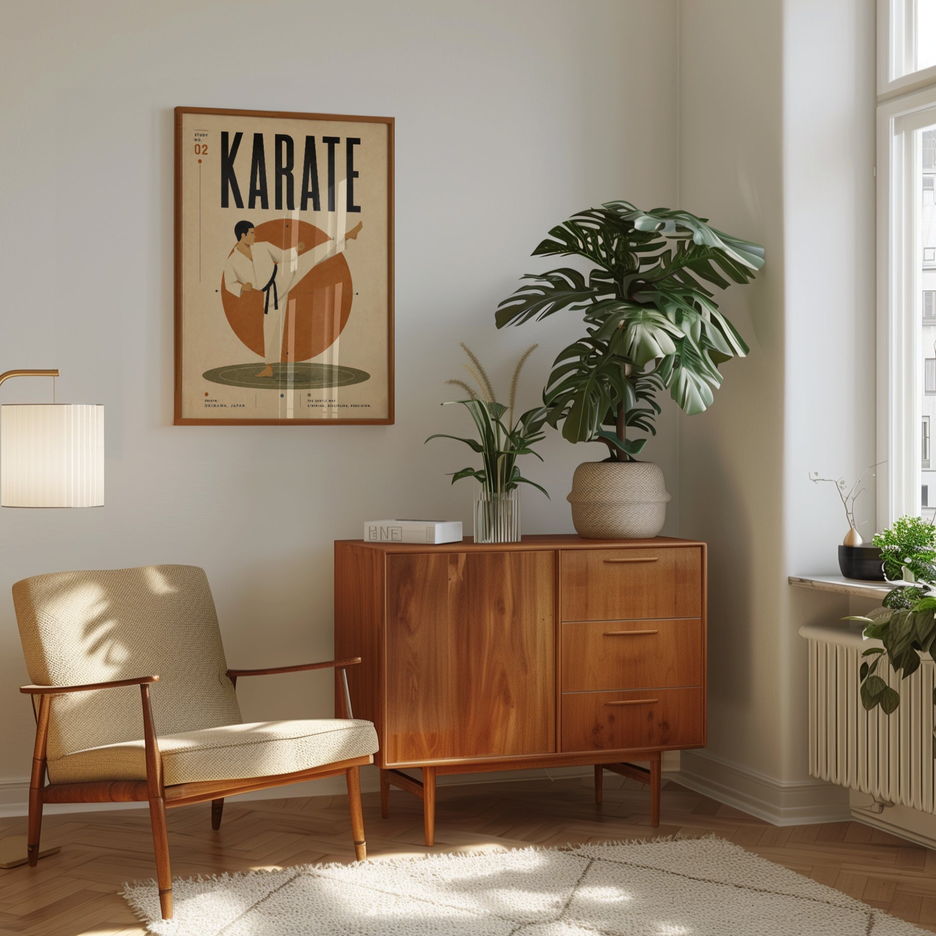 Karate Print — Vintage Japanese Martial Arts Poster - interior