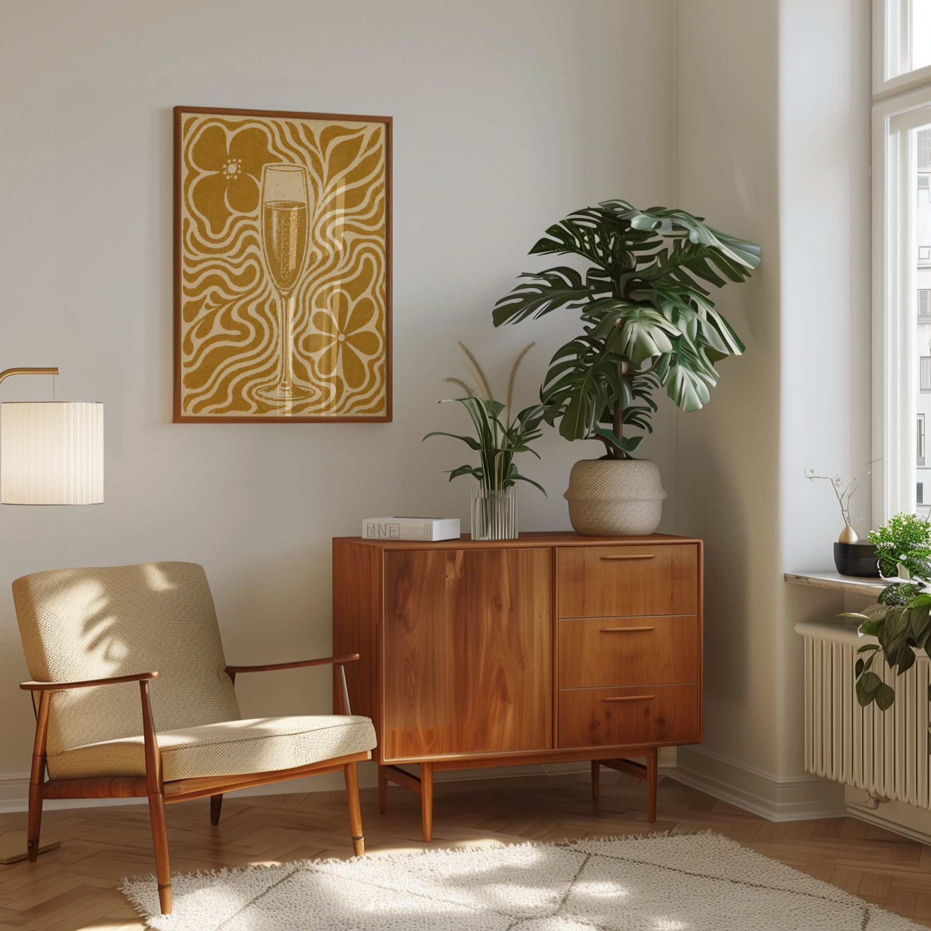 Champagne Wall Art - interior