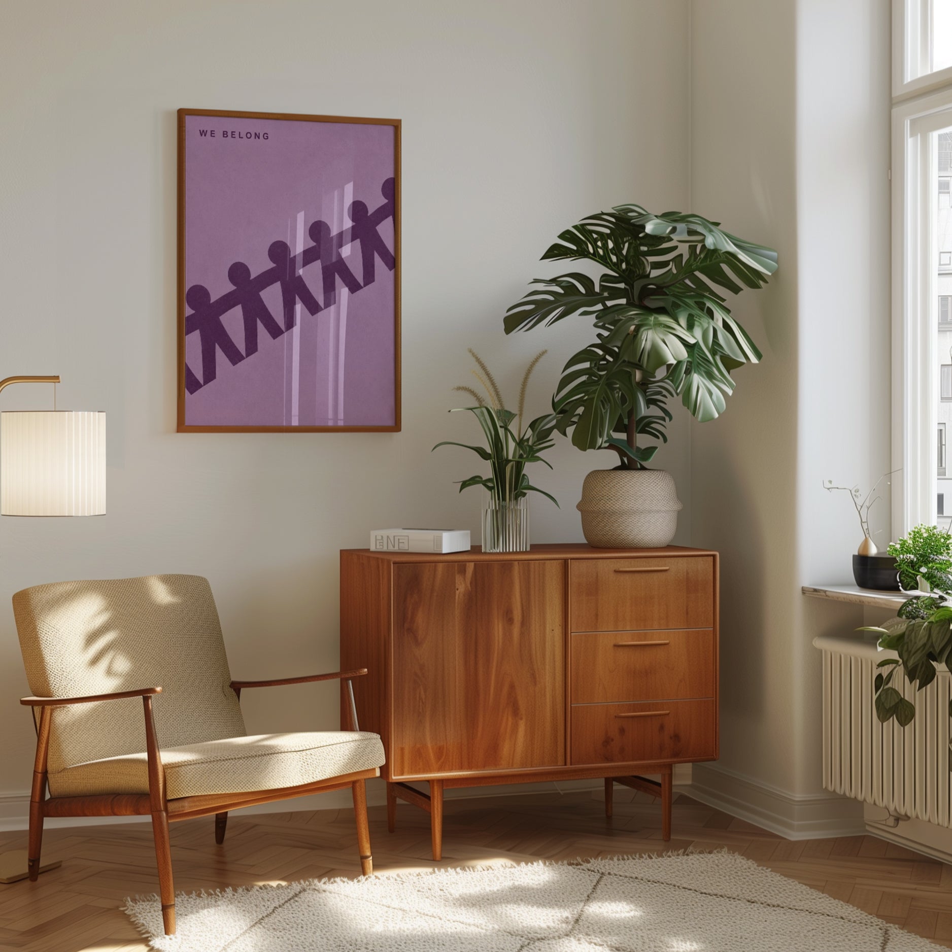 We Belong Wall Art – Inclusivity Print - interior