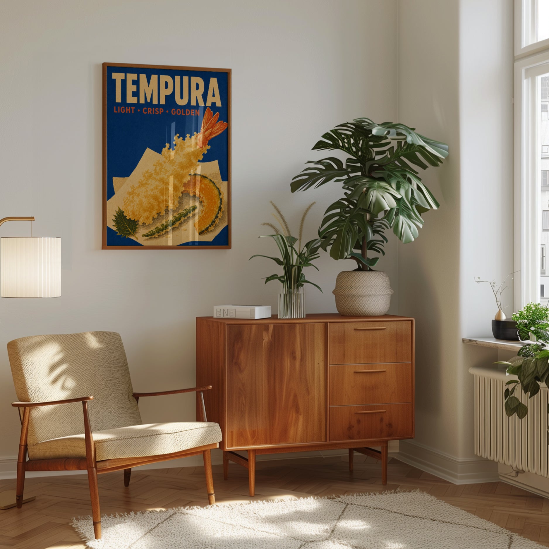 Tempura Kitchen Wall Art – Japanese Food Print - interior