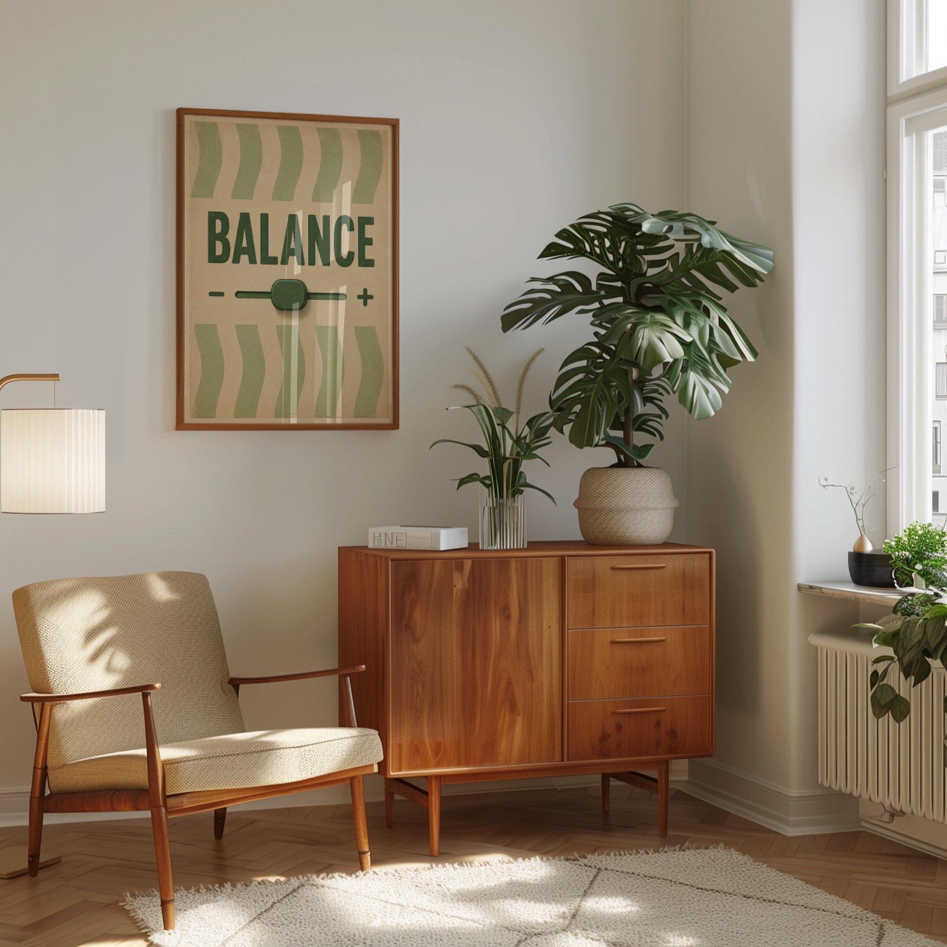 Balance Wall Art – Motivational Print - interior
