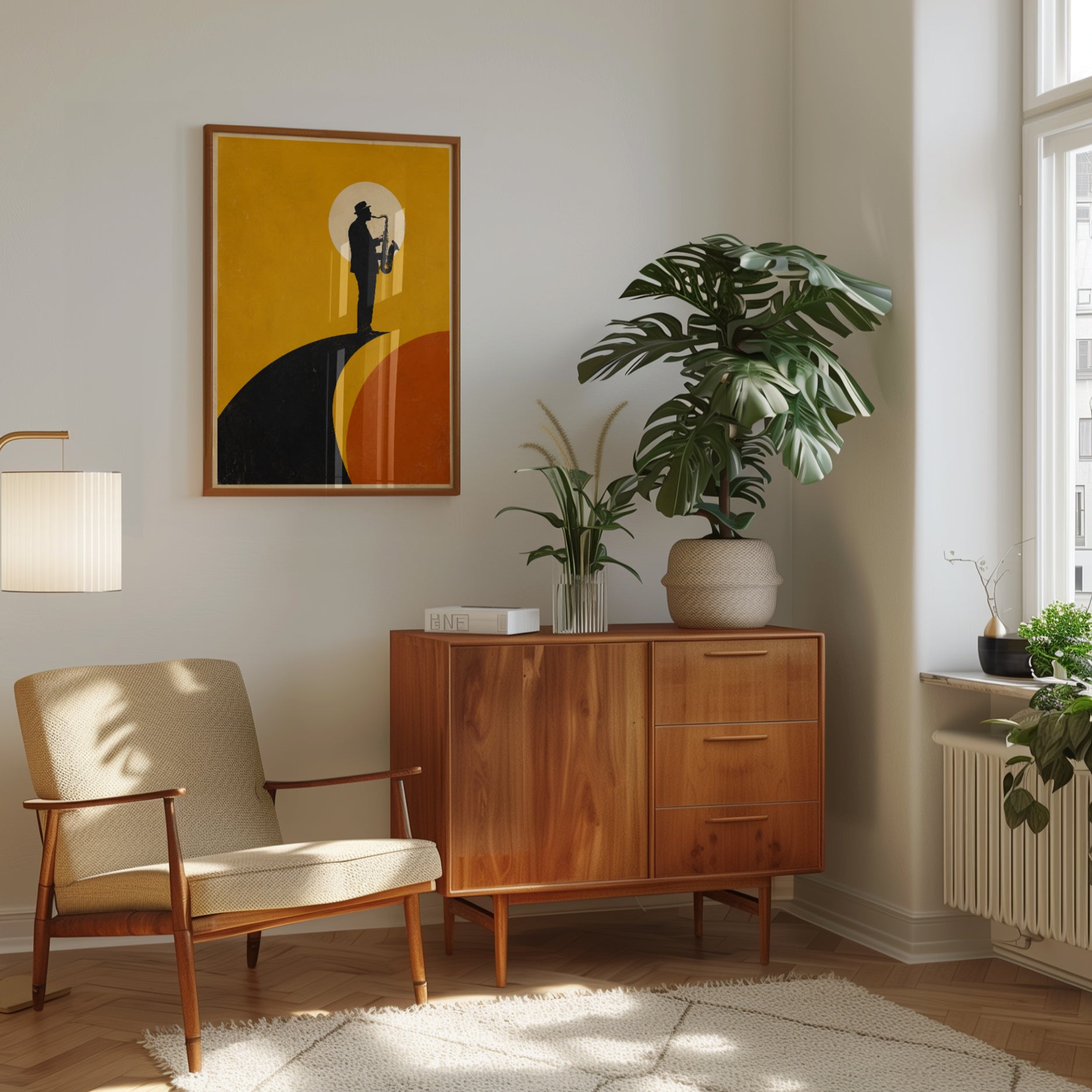 Saxophone Wall Art – Jazz Music Poster - interior