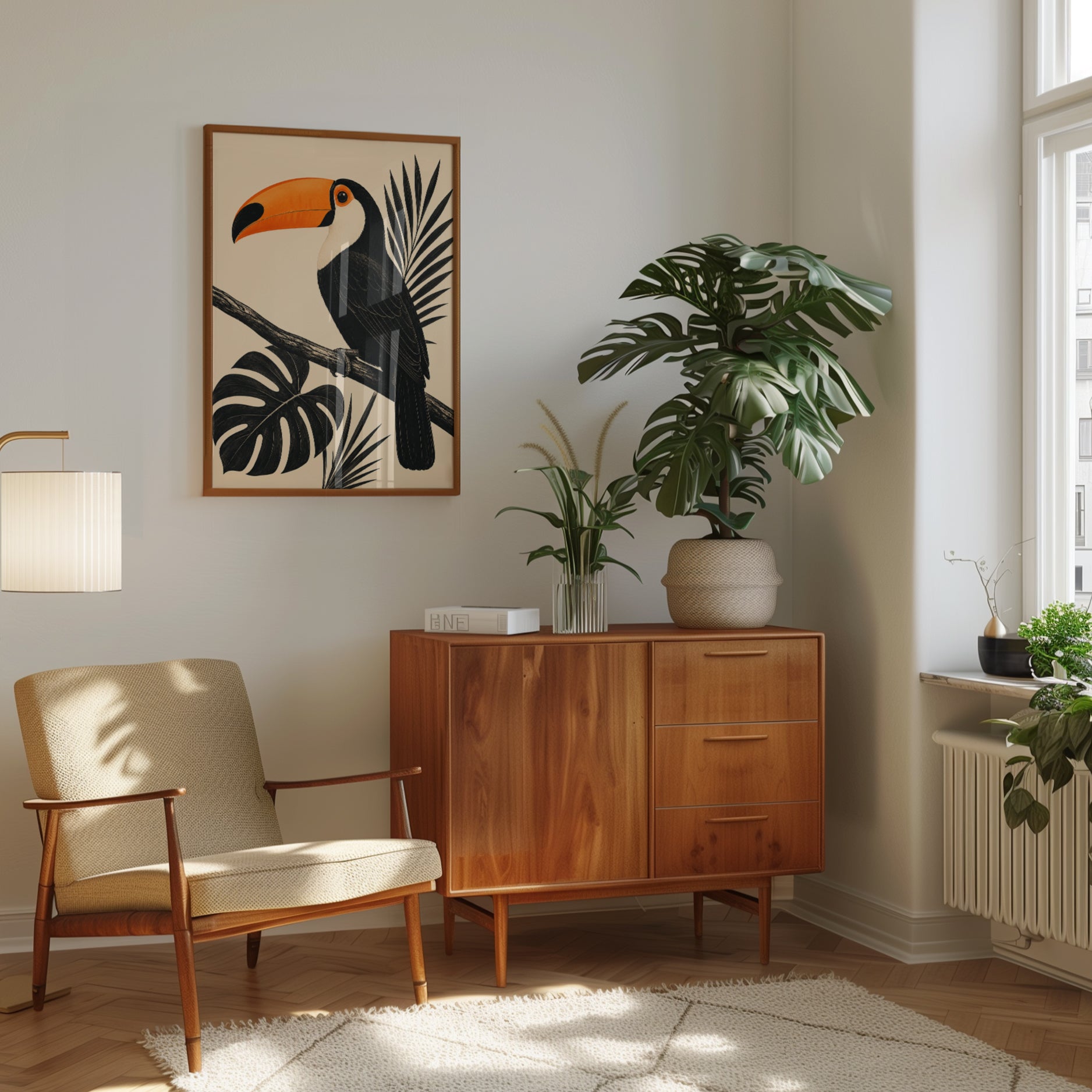 Toucan Wall Art – Tropical Bird Print - interior