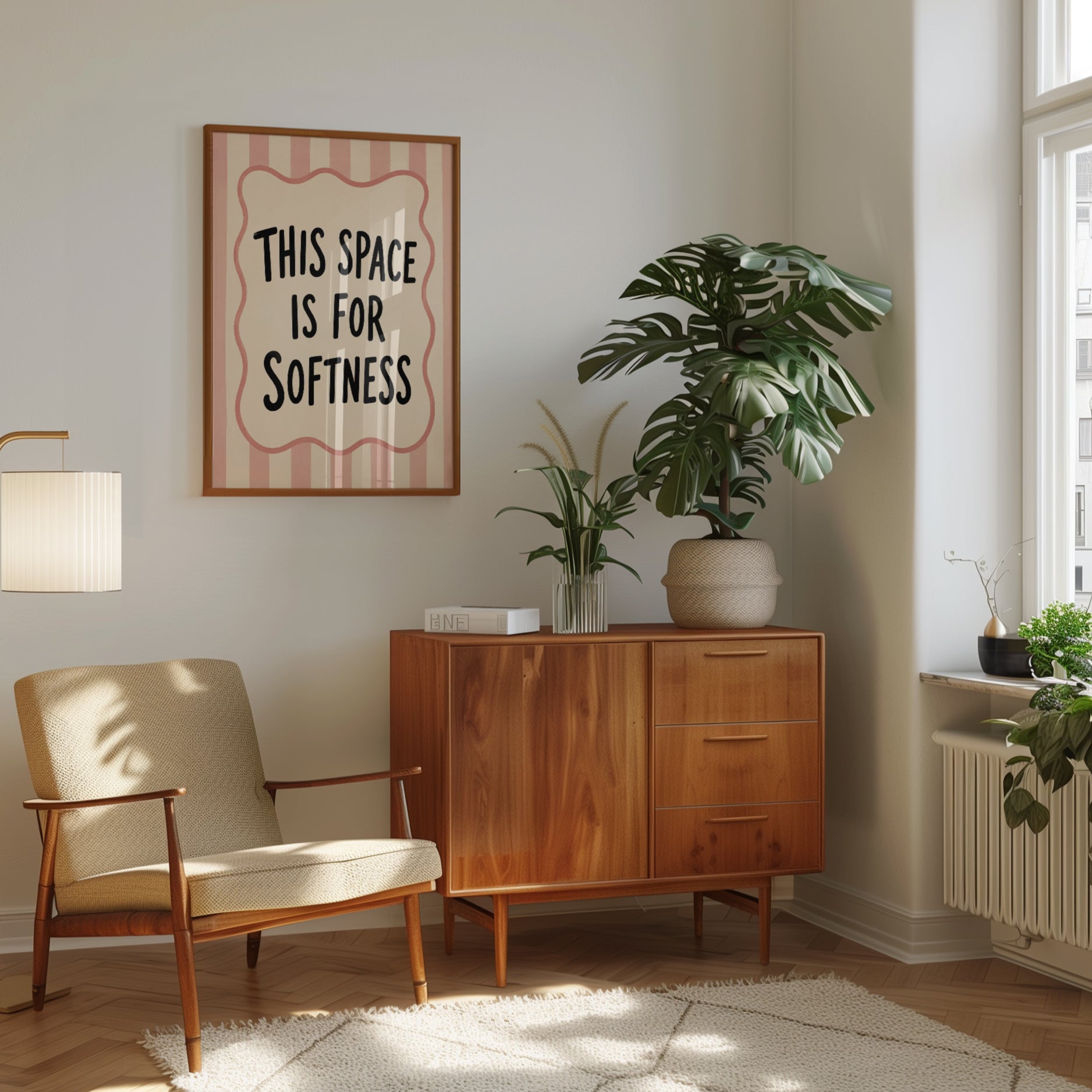 Softness Quote Wall Art - interior