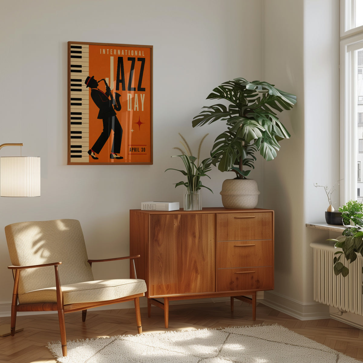 Vintage Jazz Poster - interior