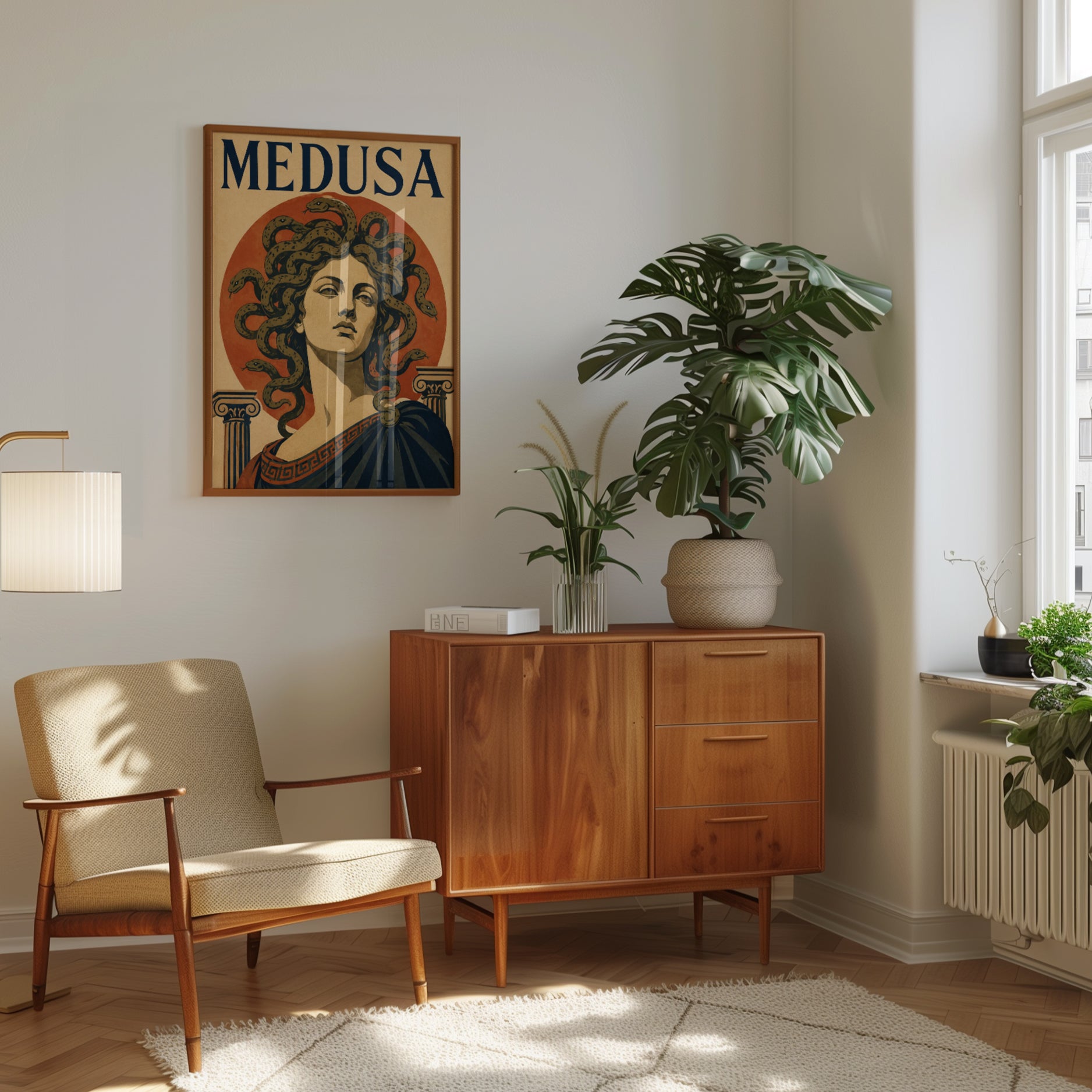 Greek Mythology Poster – Medusa Wall Art - interior