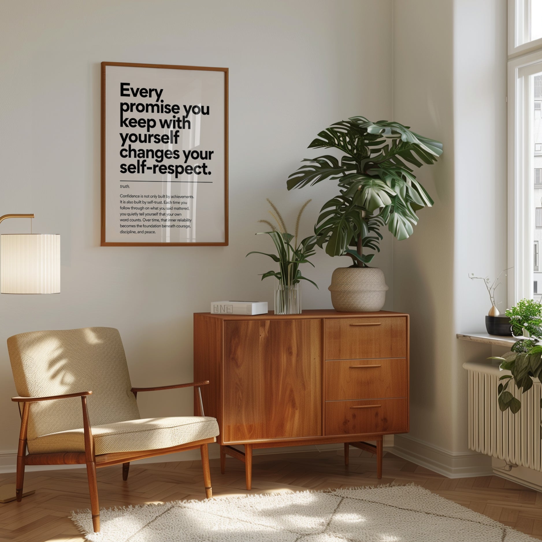 Self-Respect Motivational Print - interior