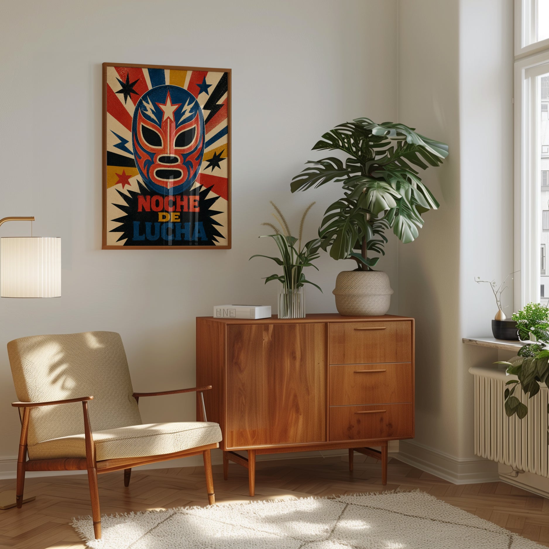 Mexican Wrestling Poster – Lucha Libre Wall Art - interior