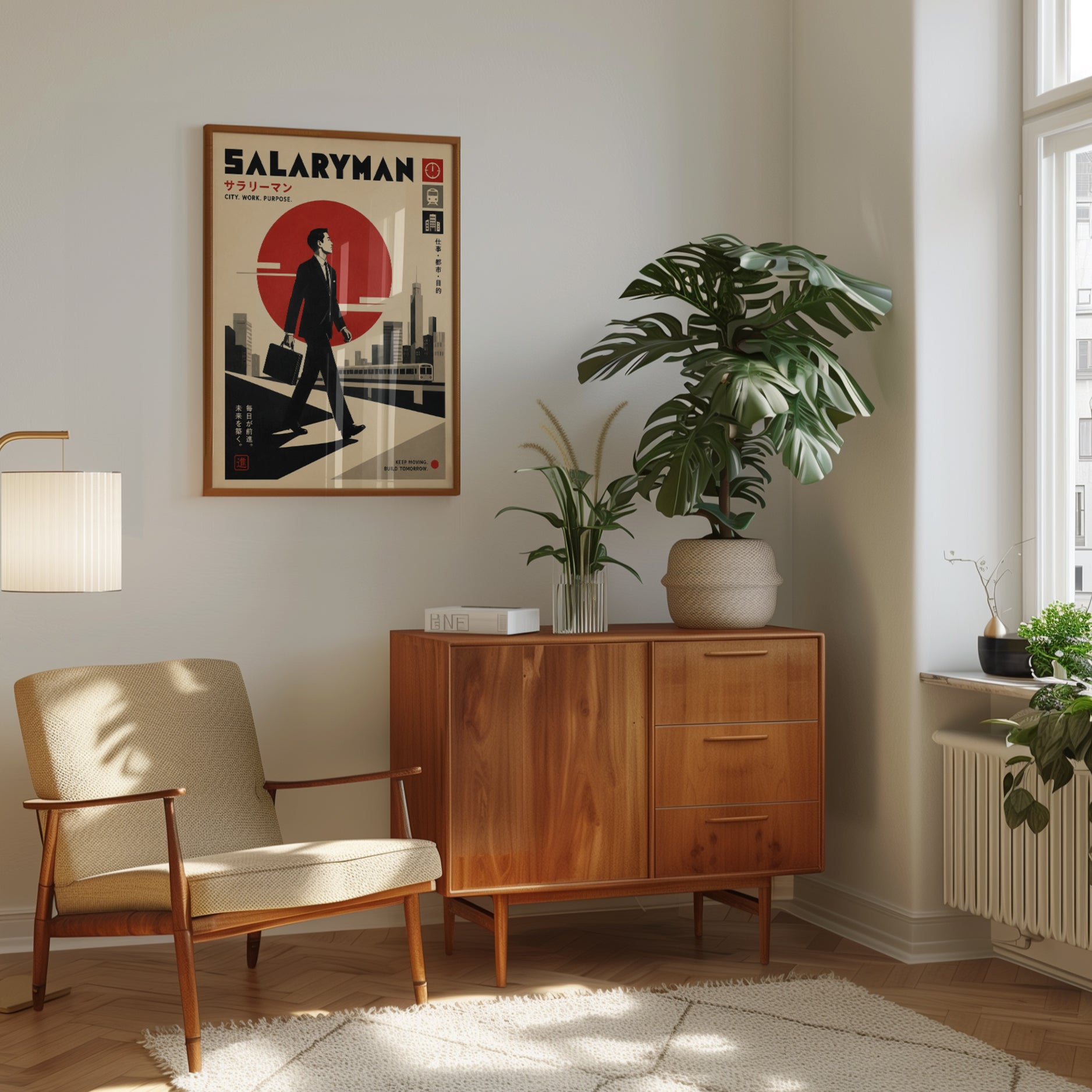 Japanese Travel Poster – Vintage Tokyo Print - interior