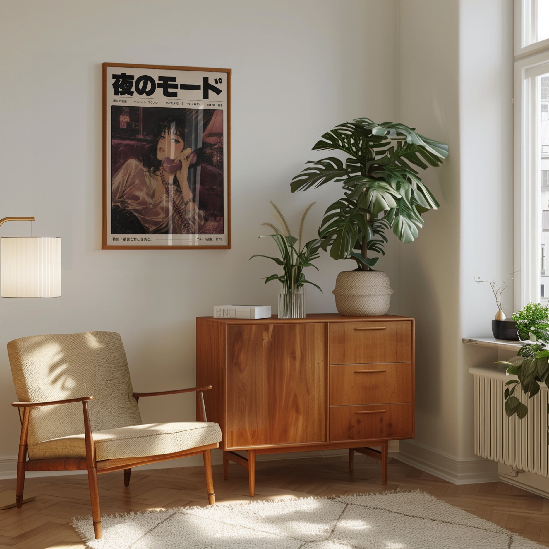 Retro Japanese Magazine Print – 1980s Tokyo Woman - interior