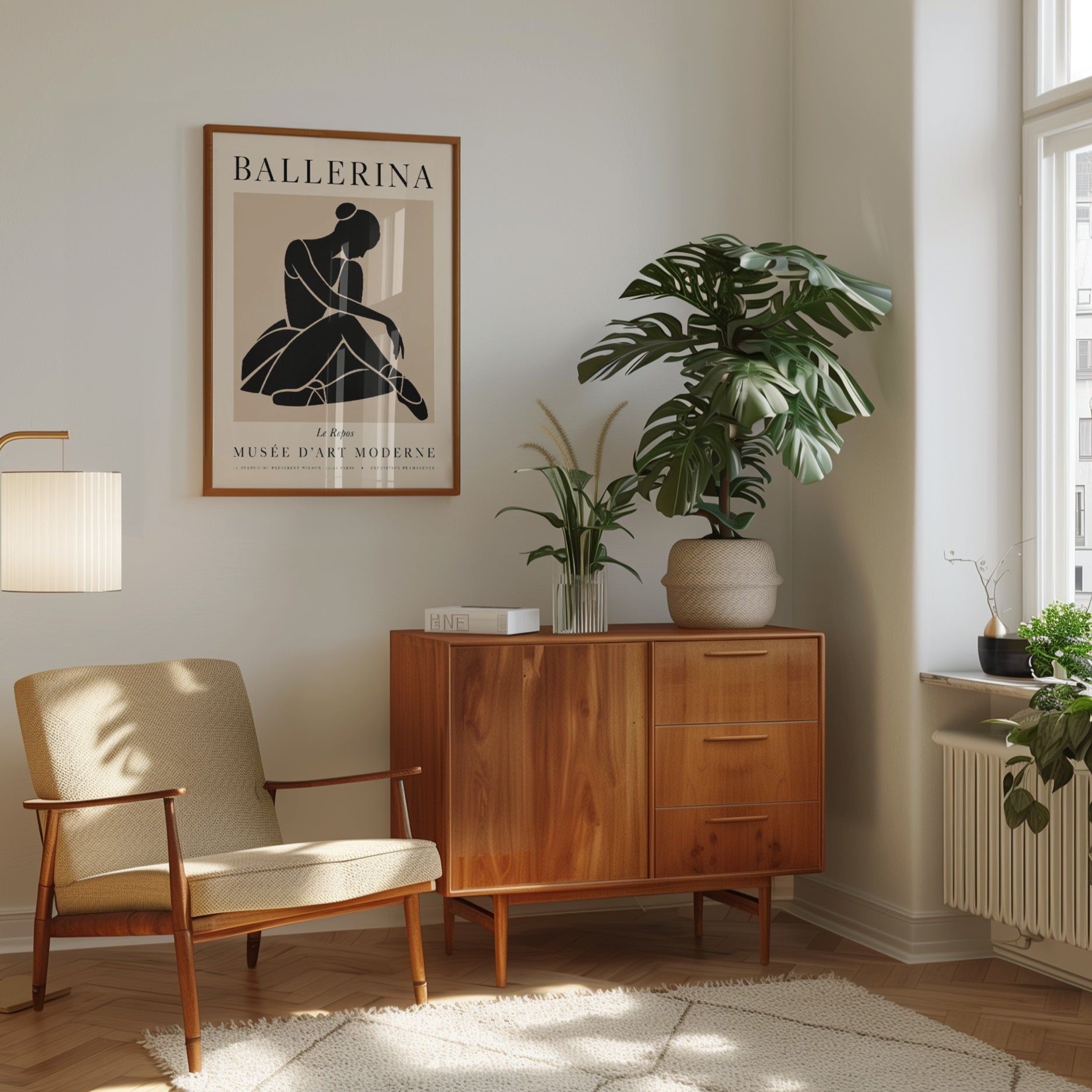 Ballerina Wall Art – Ballet Print - interior