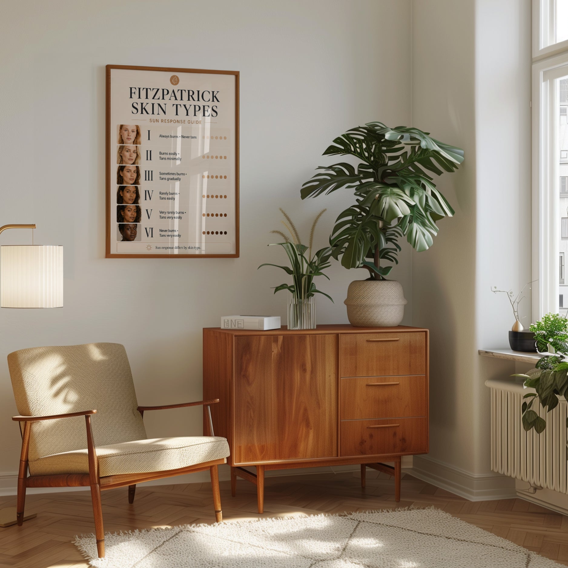 Skin Types Poster - interior