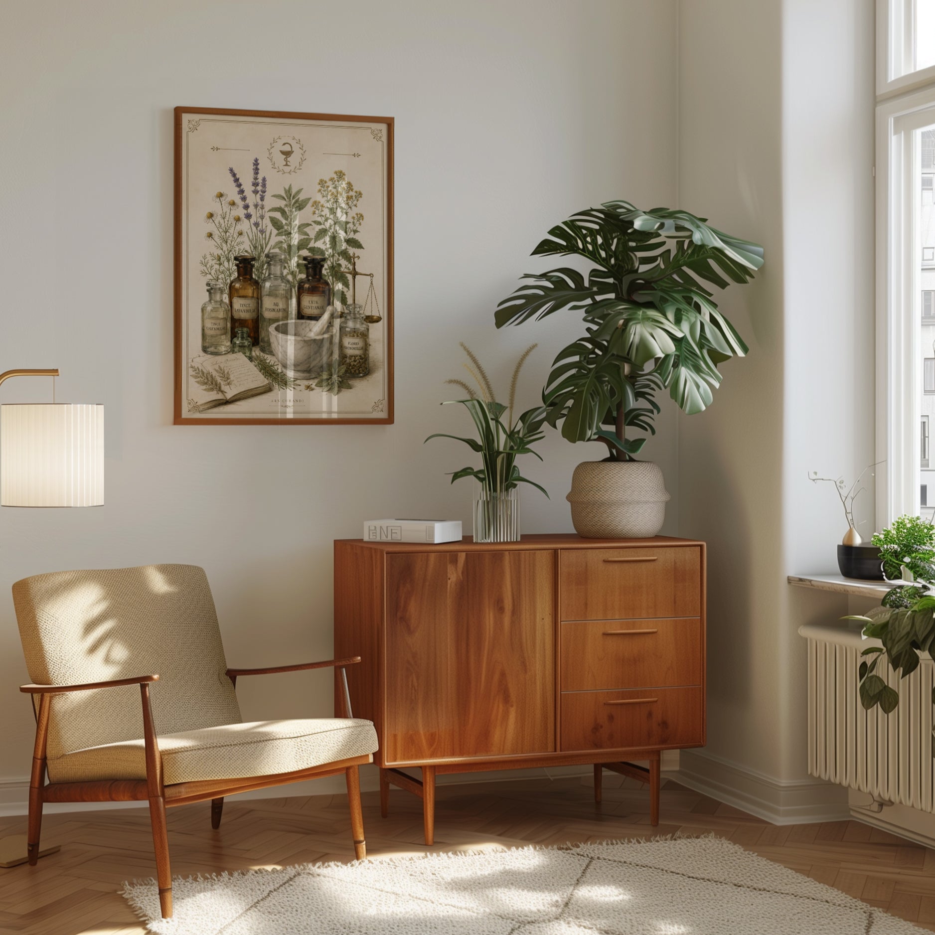 Apothecary Wall Art – Vintage Botanical Print - interior