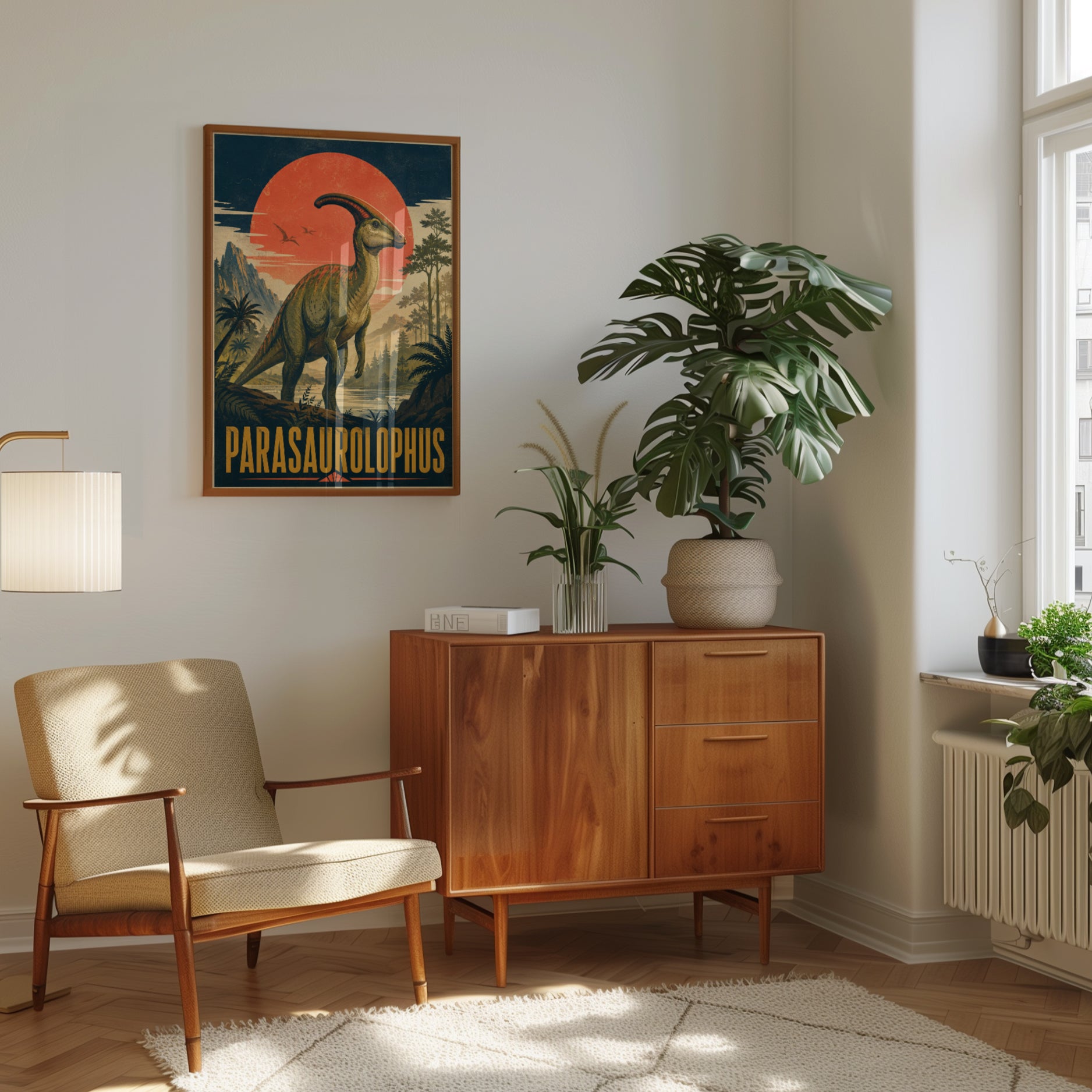 Parasaurolophus Dinosaur Print - interior