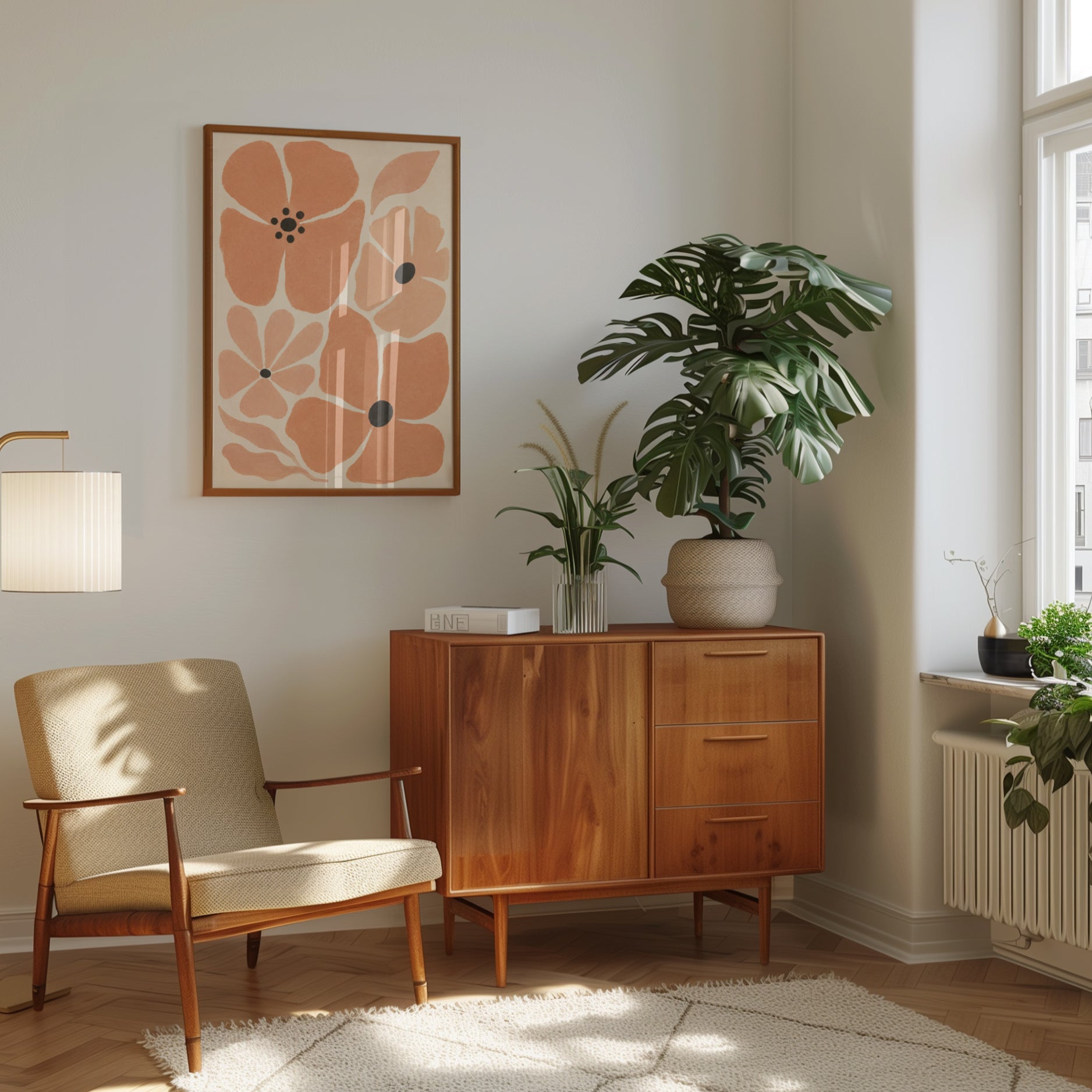 Minimalist Floral Print - interior