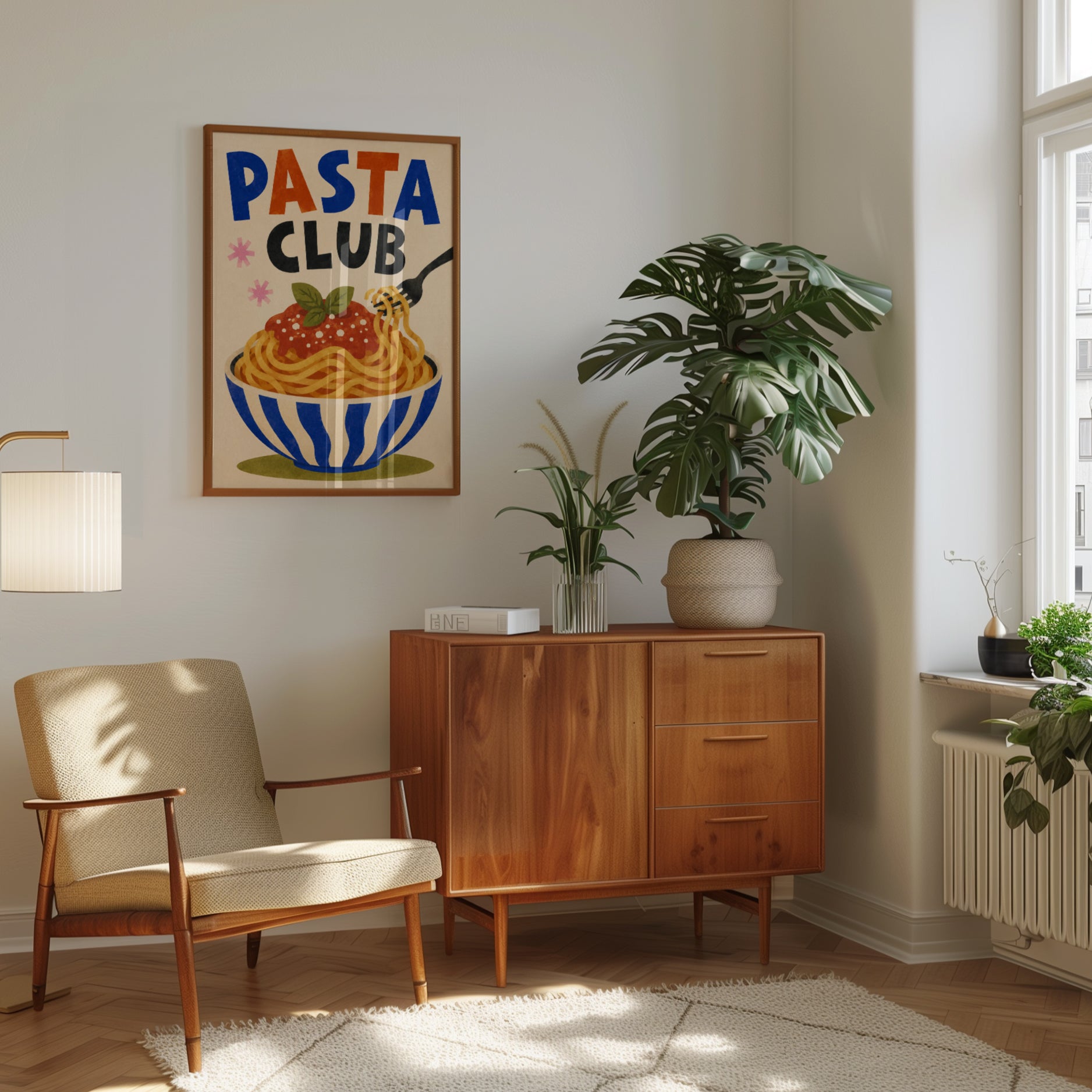 Pasta Wall Art – Kitchen Food Print - interior
