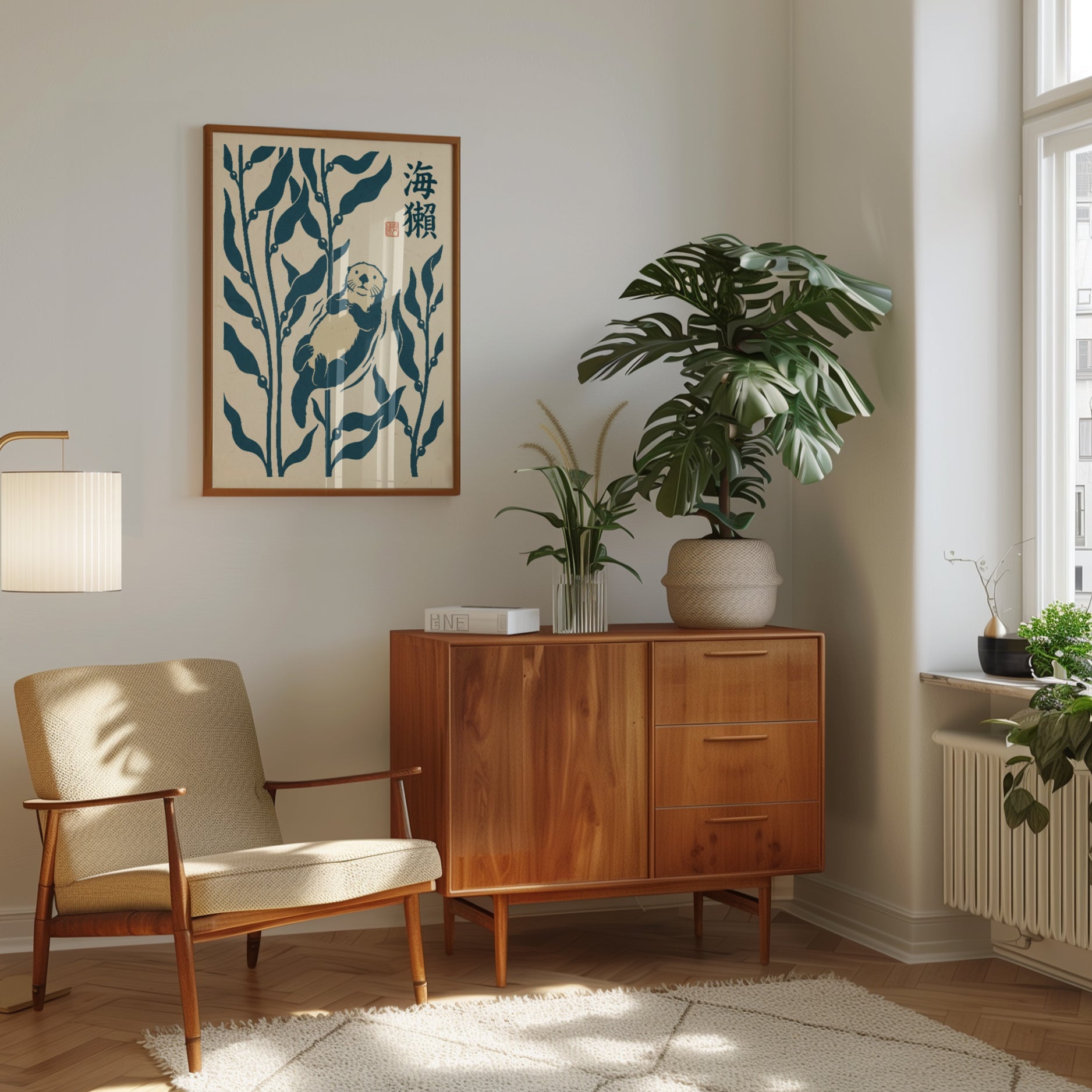 Sea Otter Print – Japanese Kelp Forest - interior