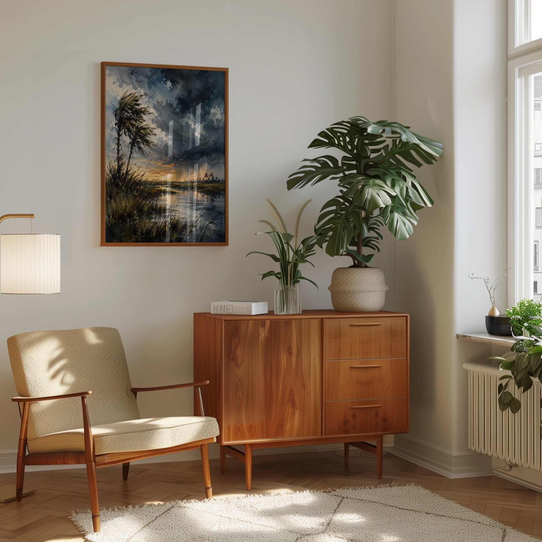 Tropical Storm Wall Art – Dramatic Sky Print - interior