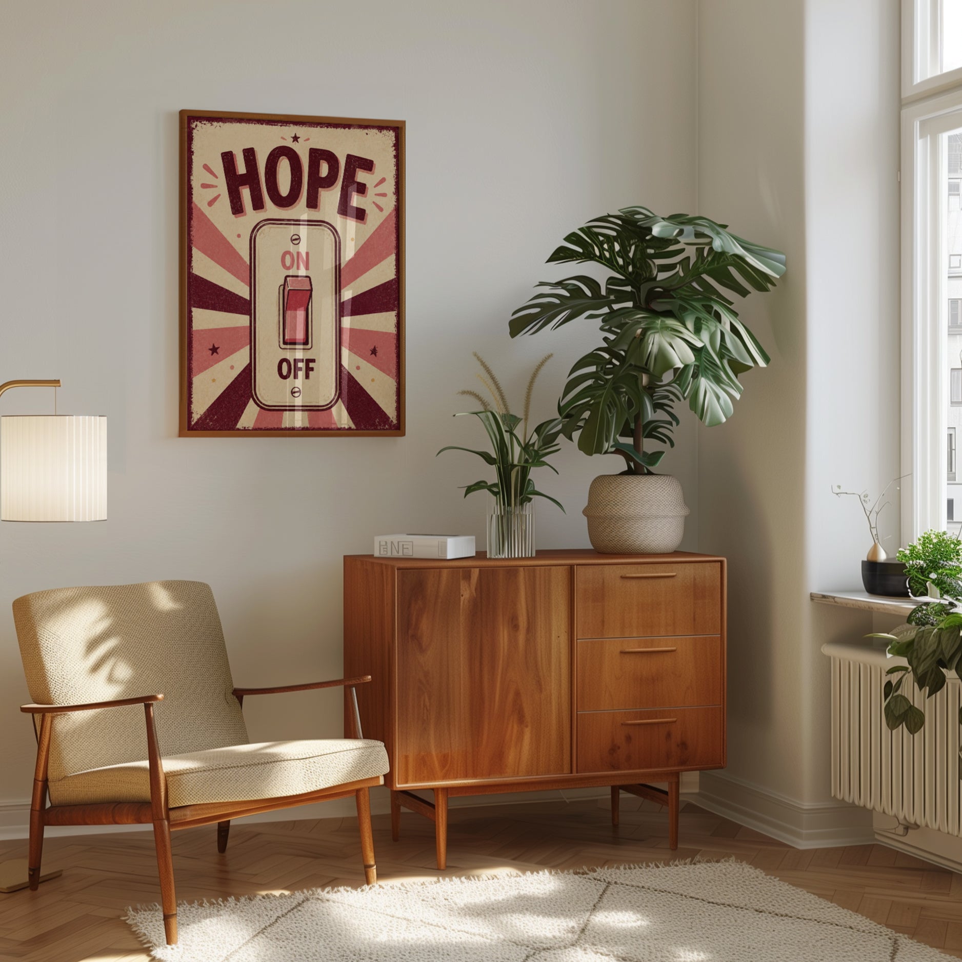 Motivational Wall Art – Hope Print - interior