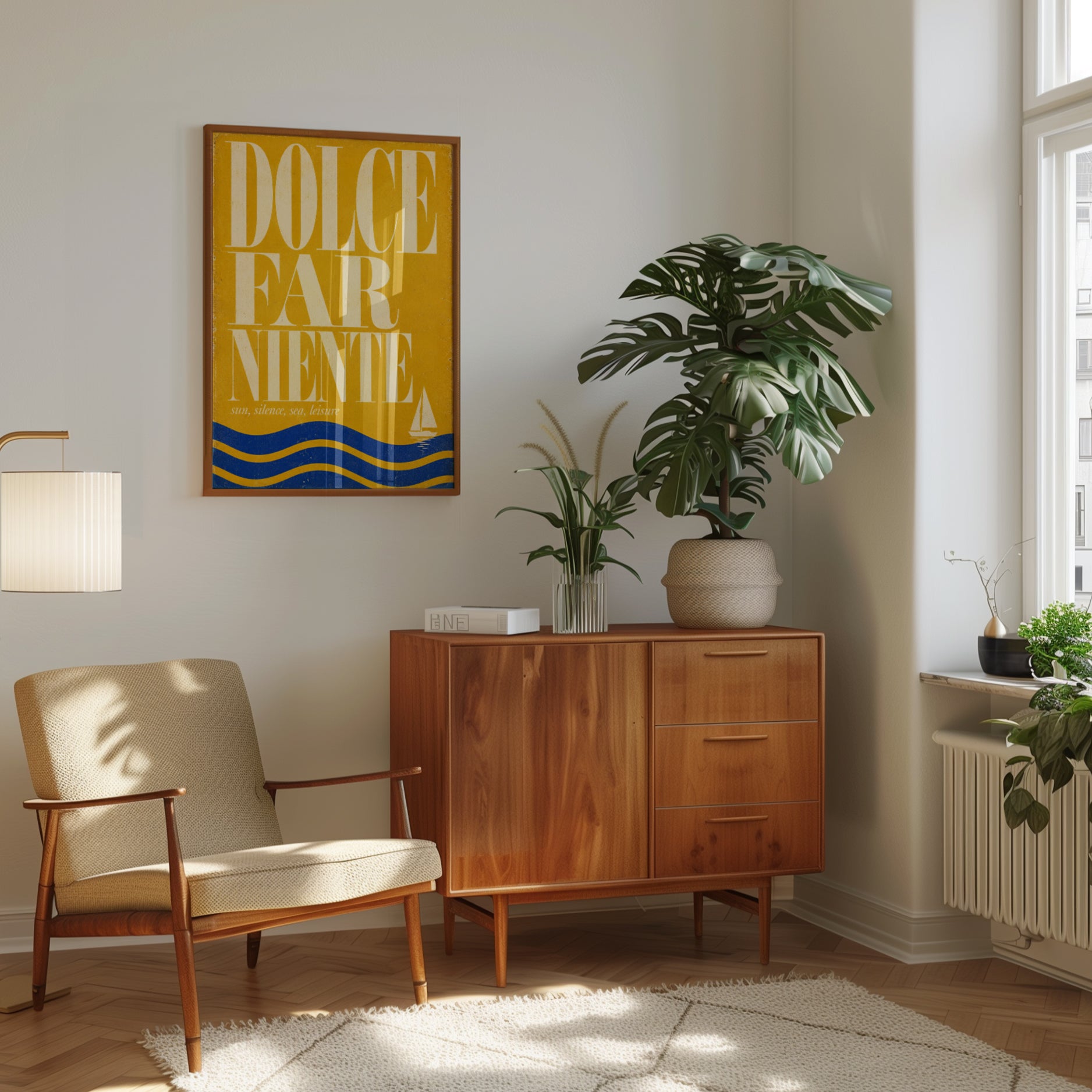 Dolce Far Niente Wall Art – Italian Quote Print - interior