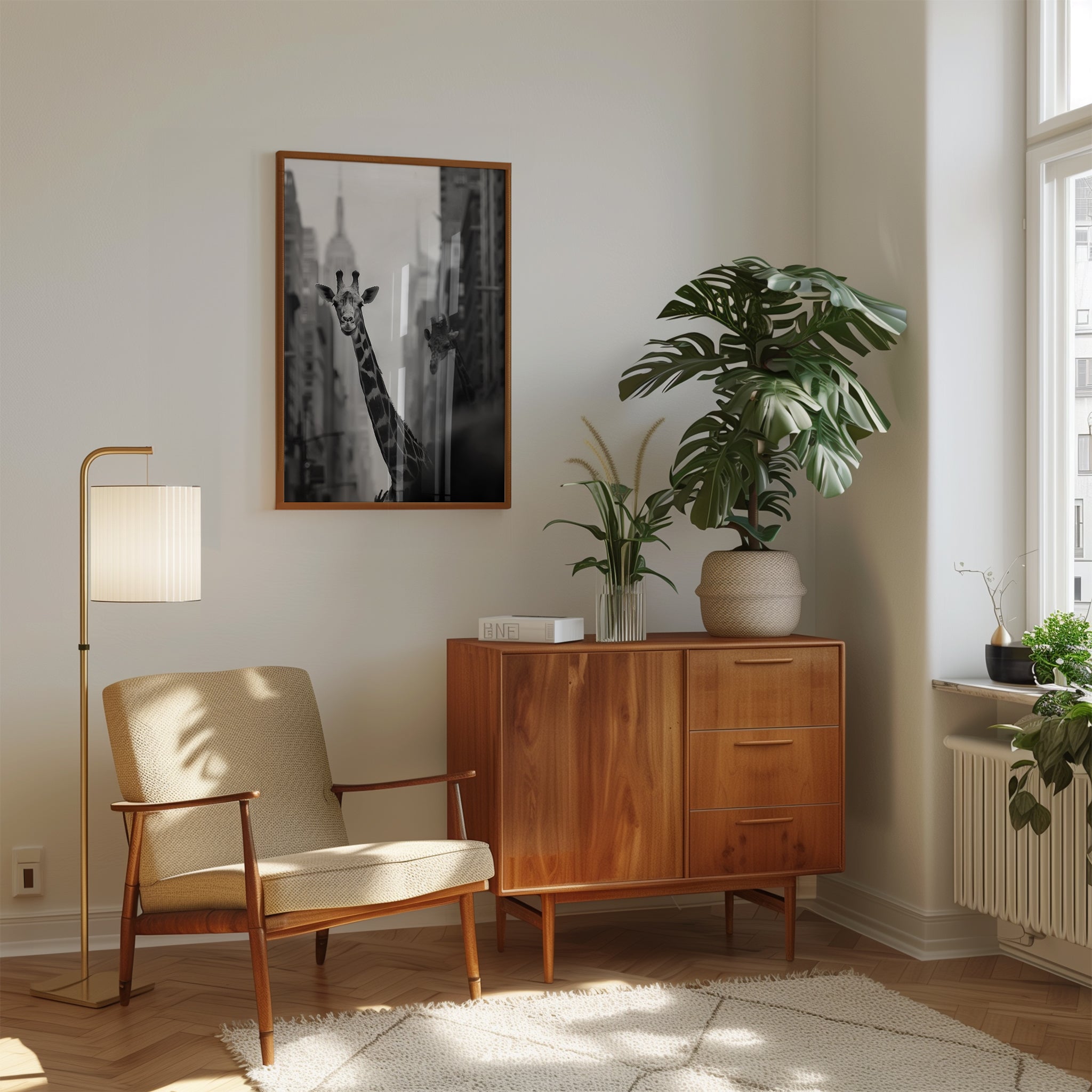 Giraffe Wall Art Poster - interior