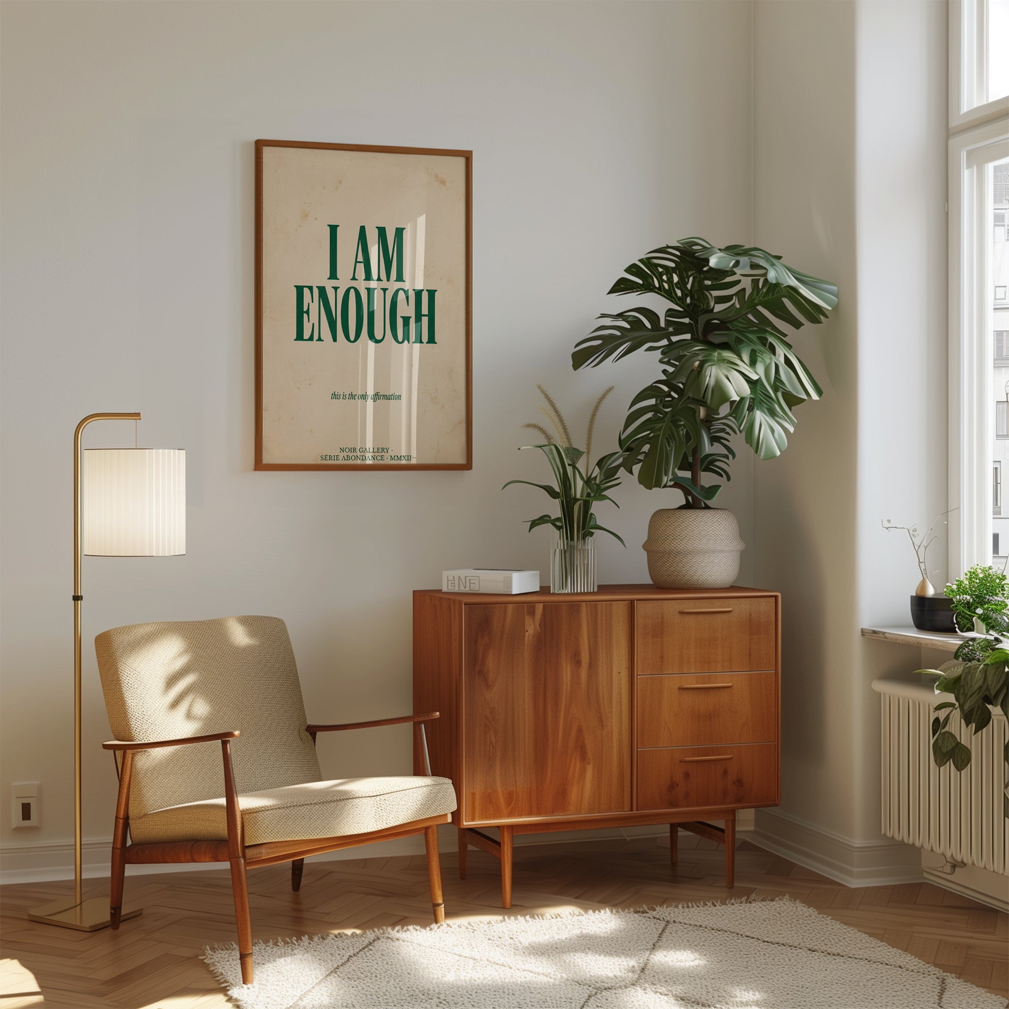 I Am Enough Affirmation Print - interior
