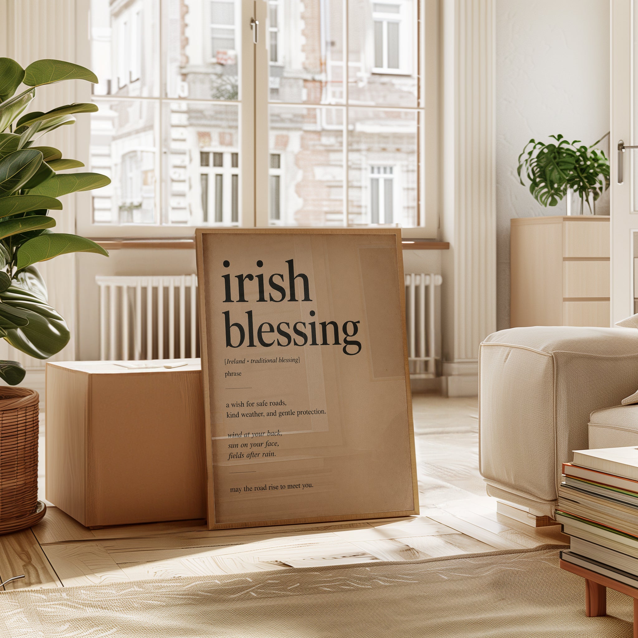 Irish Blessing Print - interior