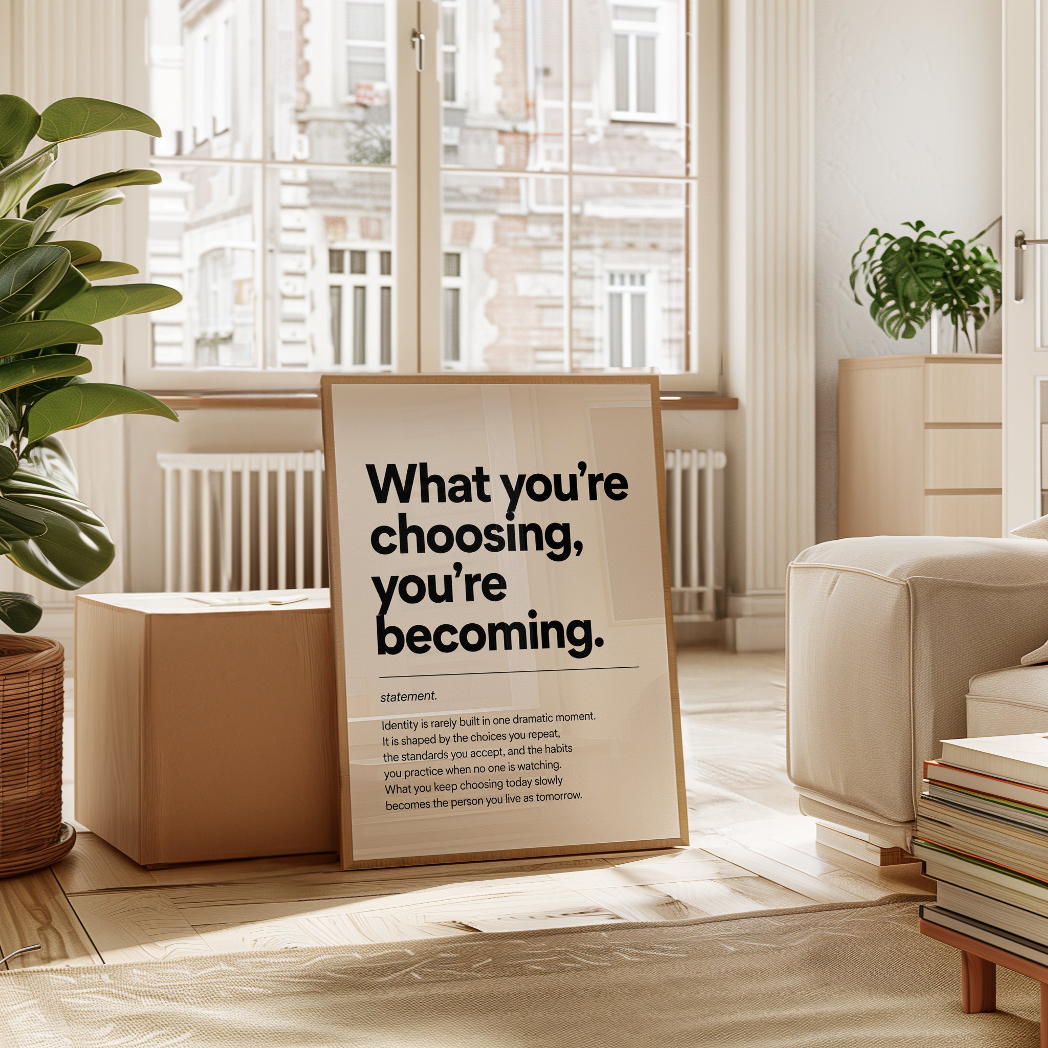 Minimalist Motivational Quote Print - interior