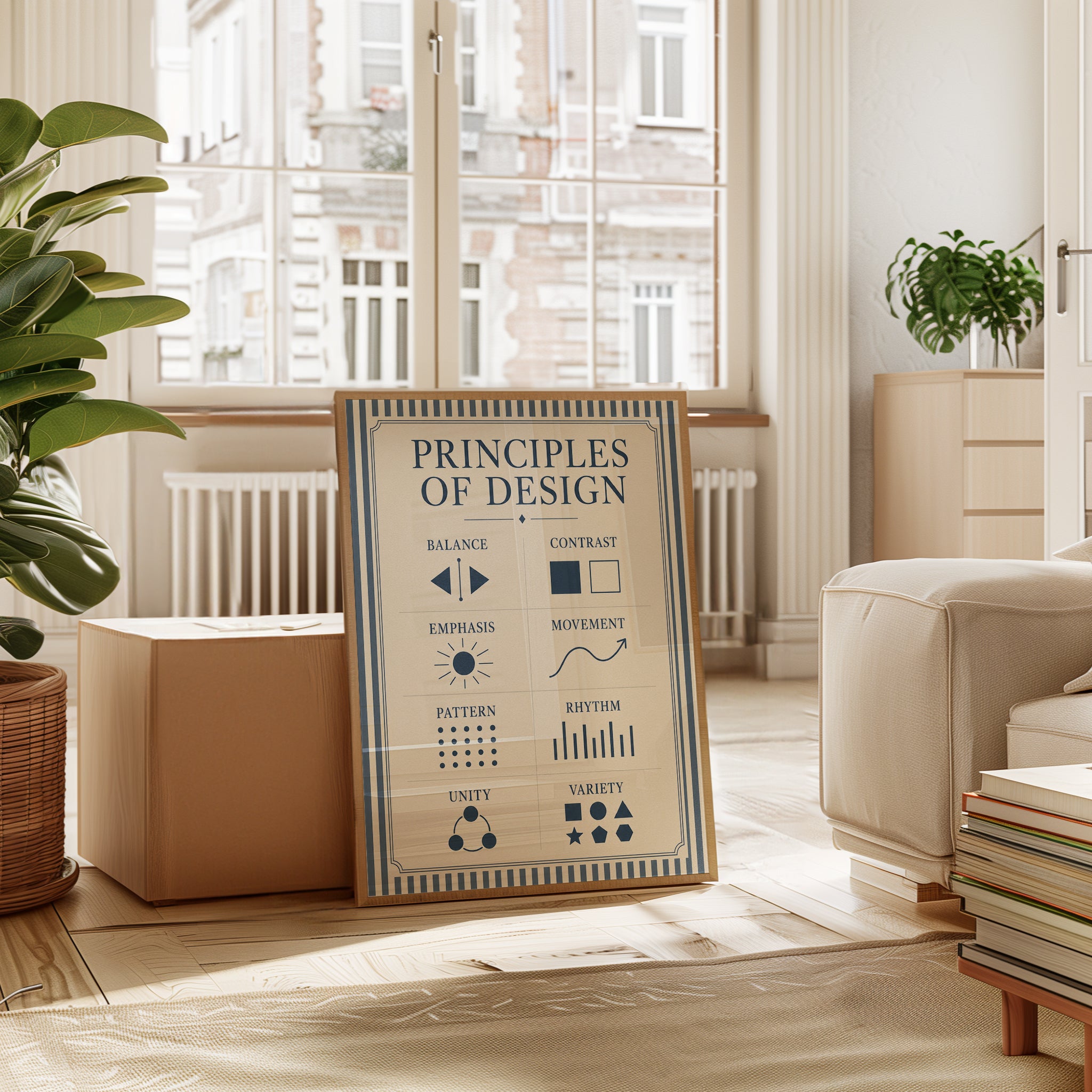 Principles of Design Poster – Art Education Print - interior