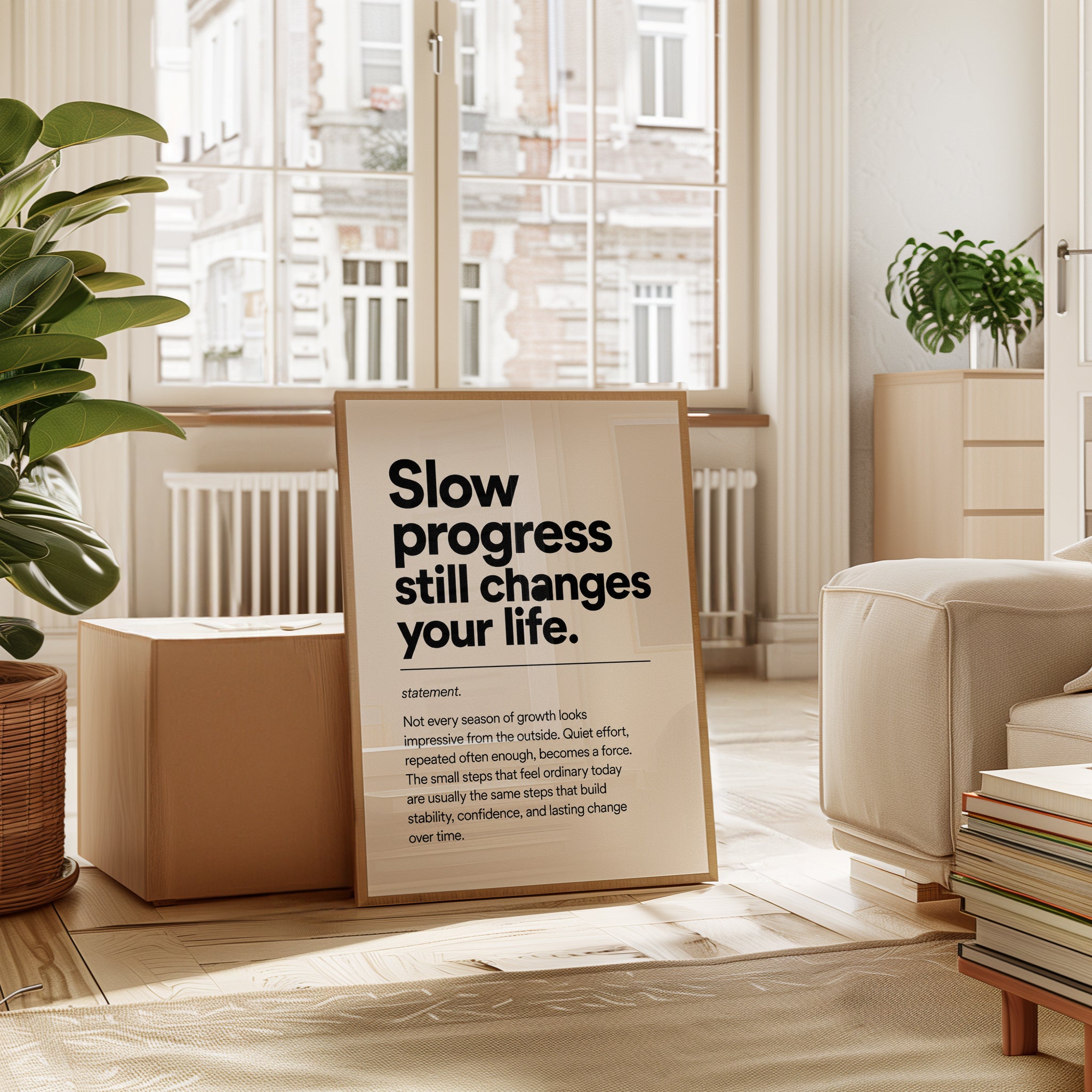 Minimalist Motivational Print - interior