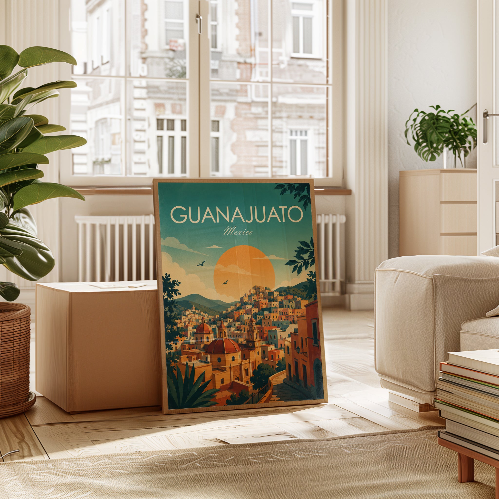 Guanajuato Travel Poster – Mexico Wall Art - interior