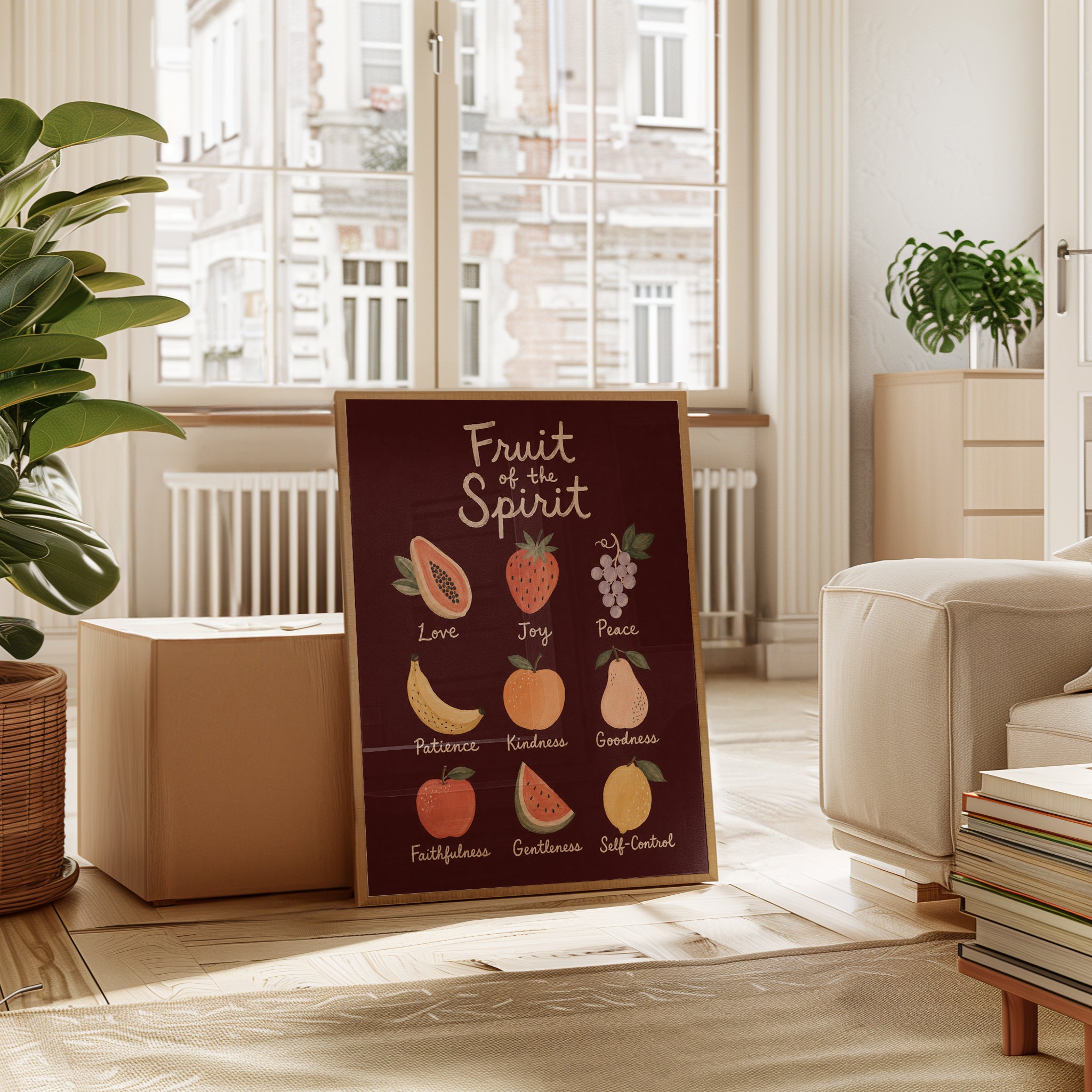 Fruit of the Spirit Print: Inspirational Christian Art - interior