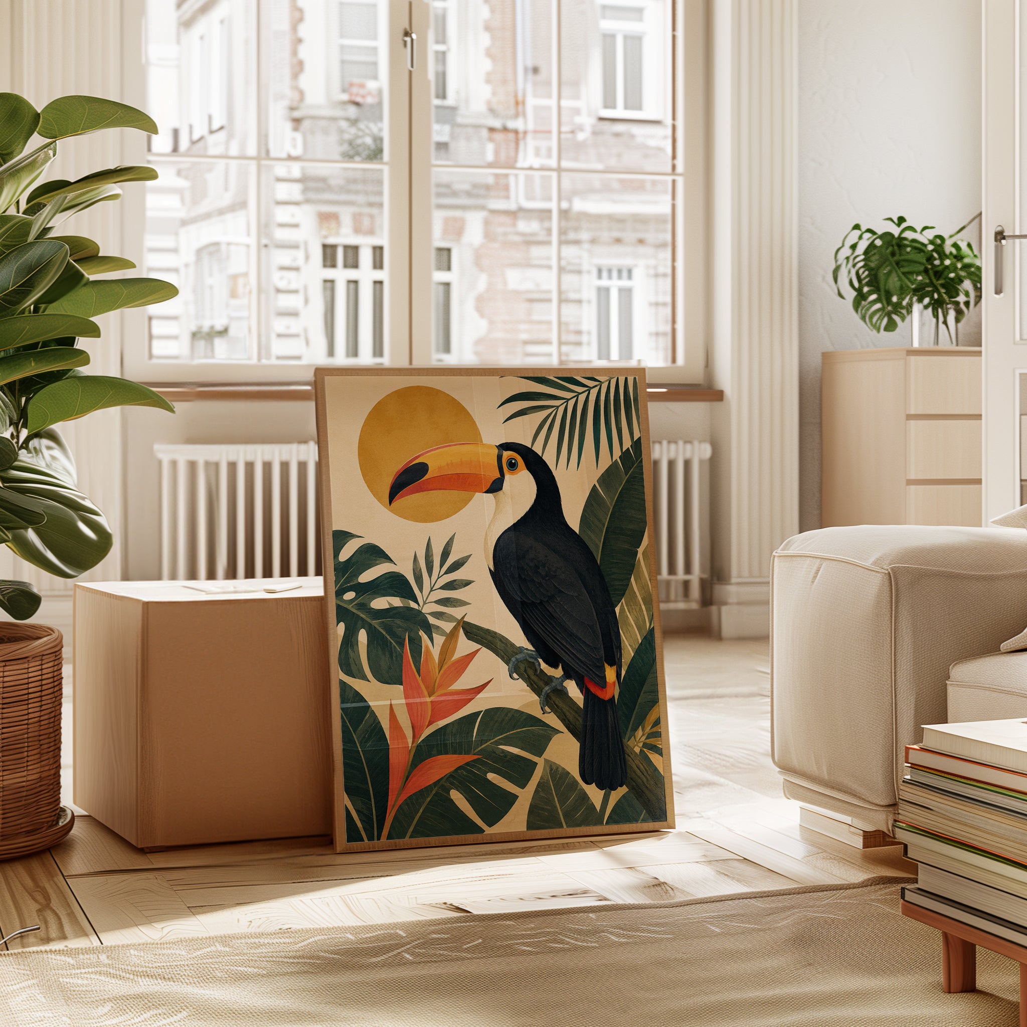 Tropical Toucan Print - interior