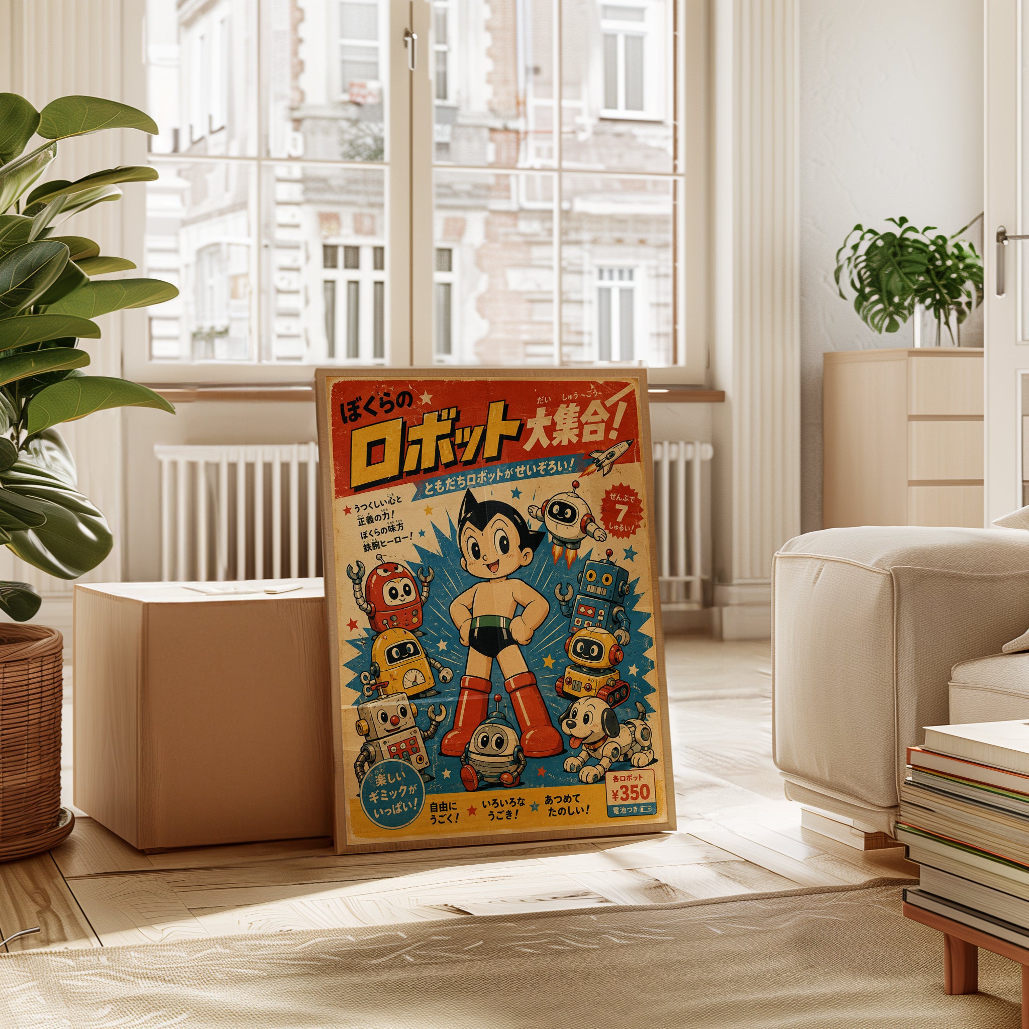 Retro Robot Poster - interior