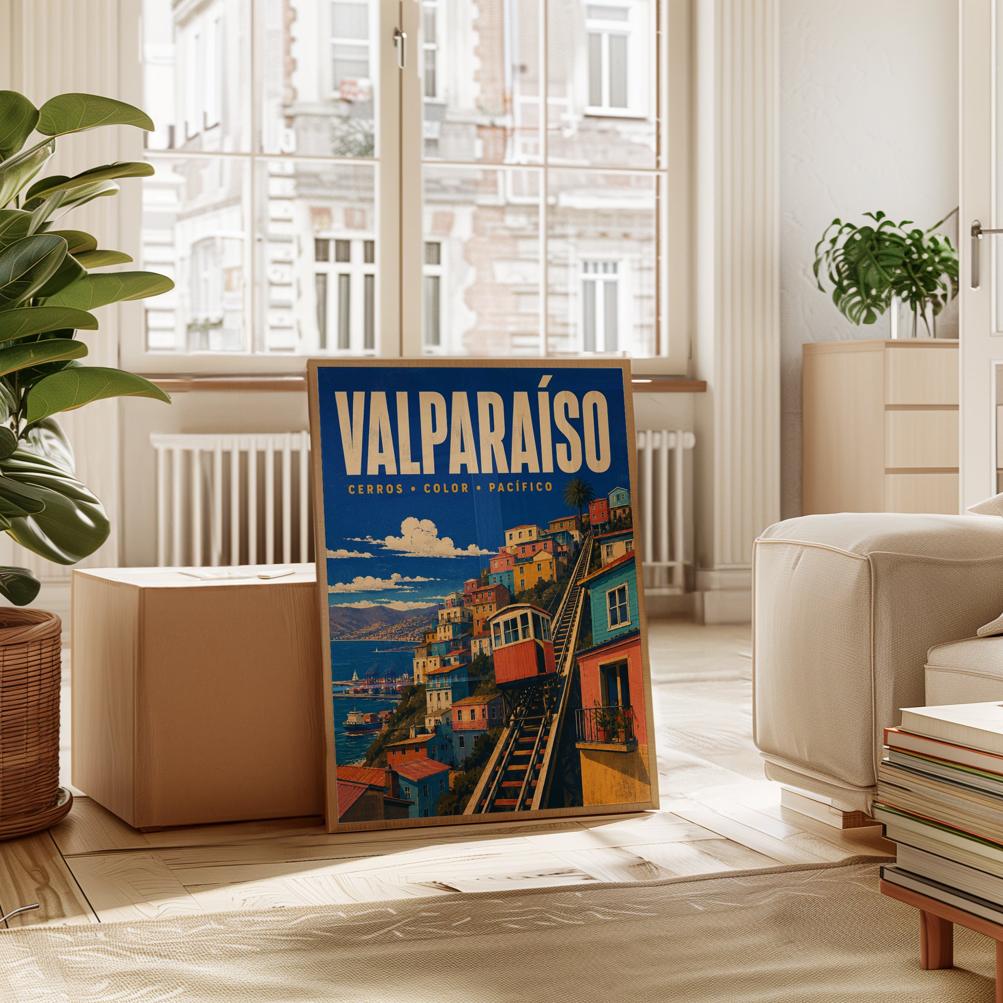 Valparaiso Travel Poster – Chile Wall Art - interior