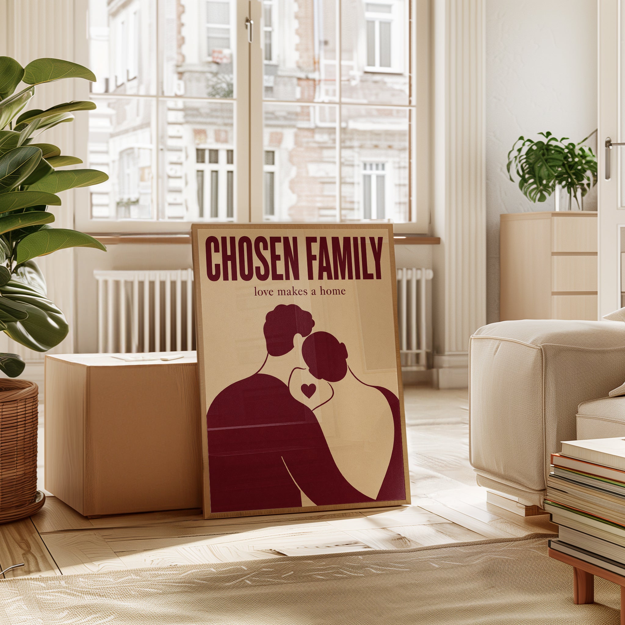 Chosen Family Quote Wall Art - interior