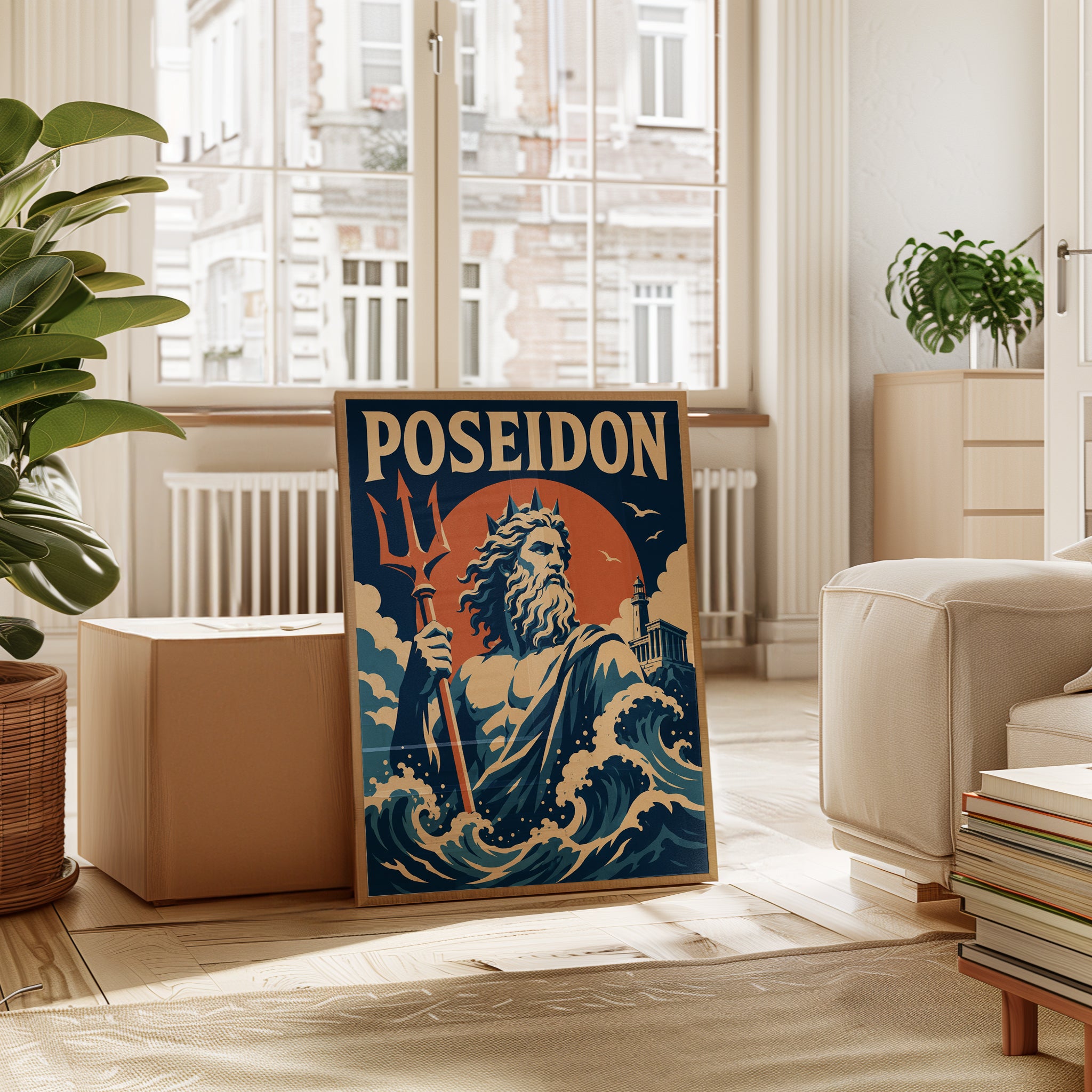 Vintage Travel Poster – Greek Mythology Wall Art - interior