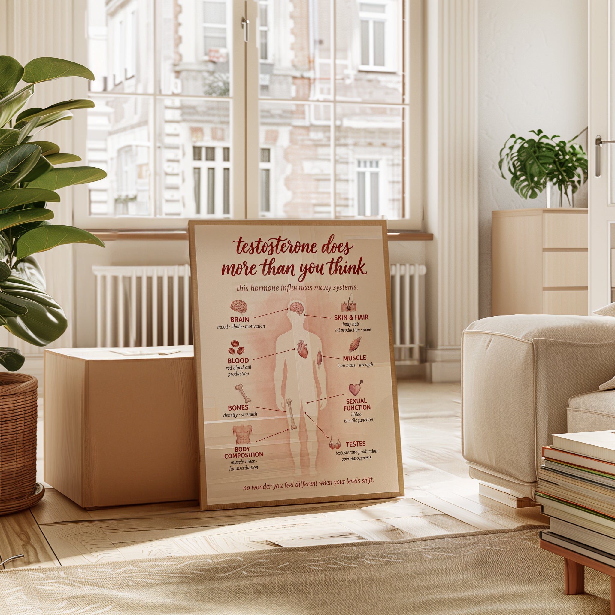 Testosterone Poster – Health Education Print - interior