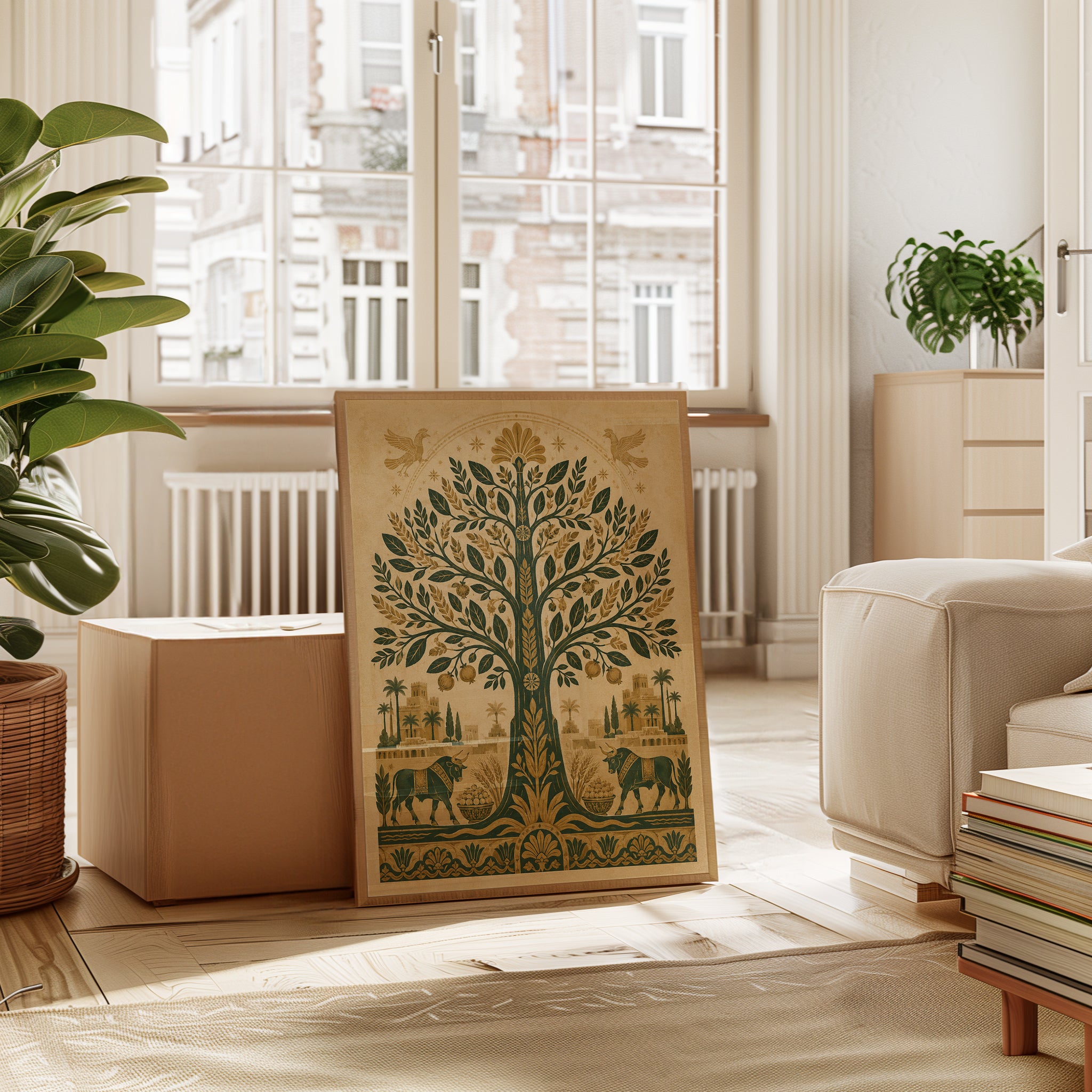 Tree of Life Wall Art – Folk Art Print - interior