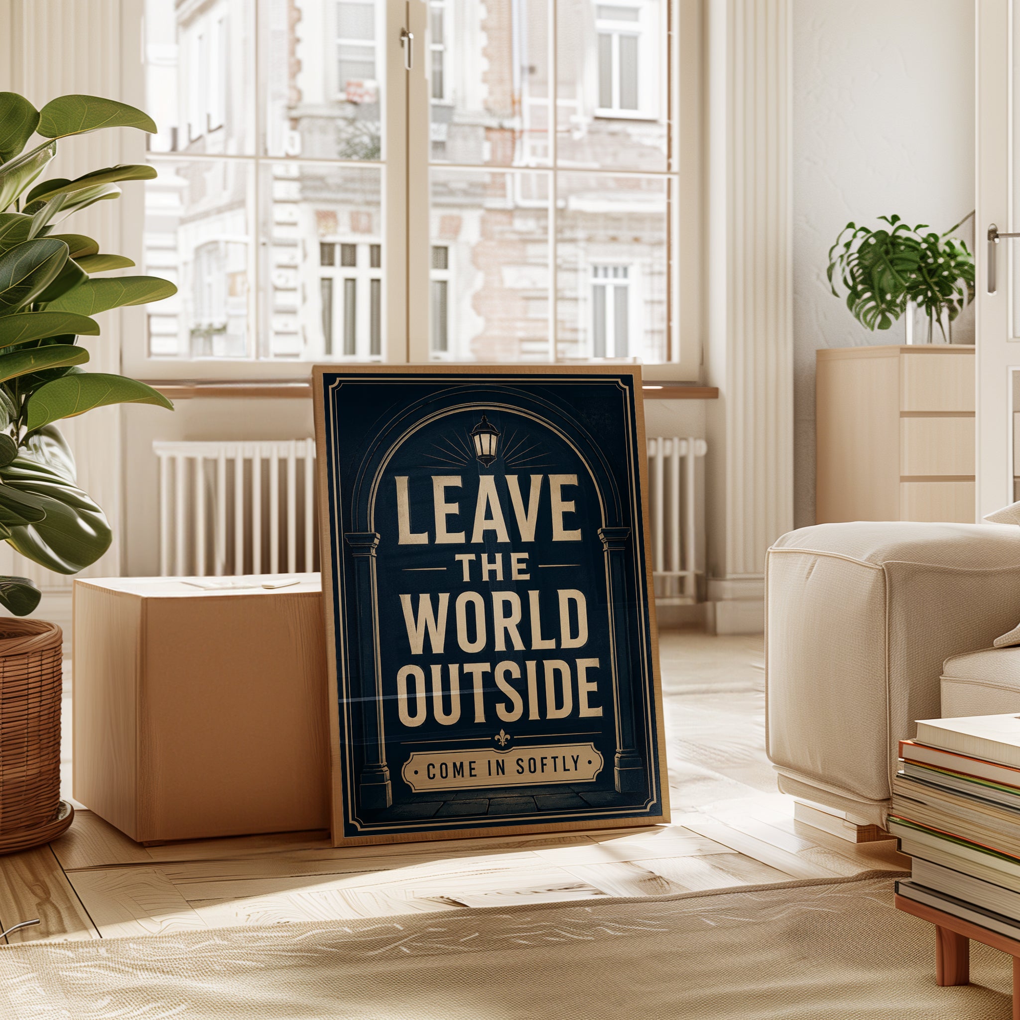 Entryway Wall Art – Welcome Sign Print - interior