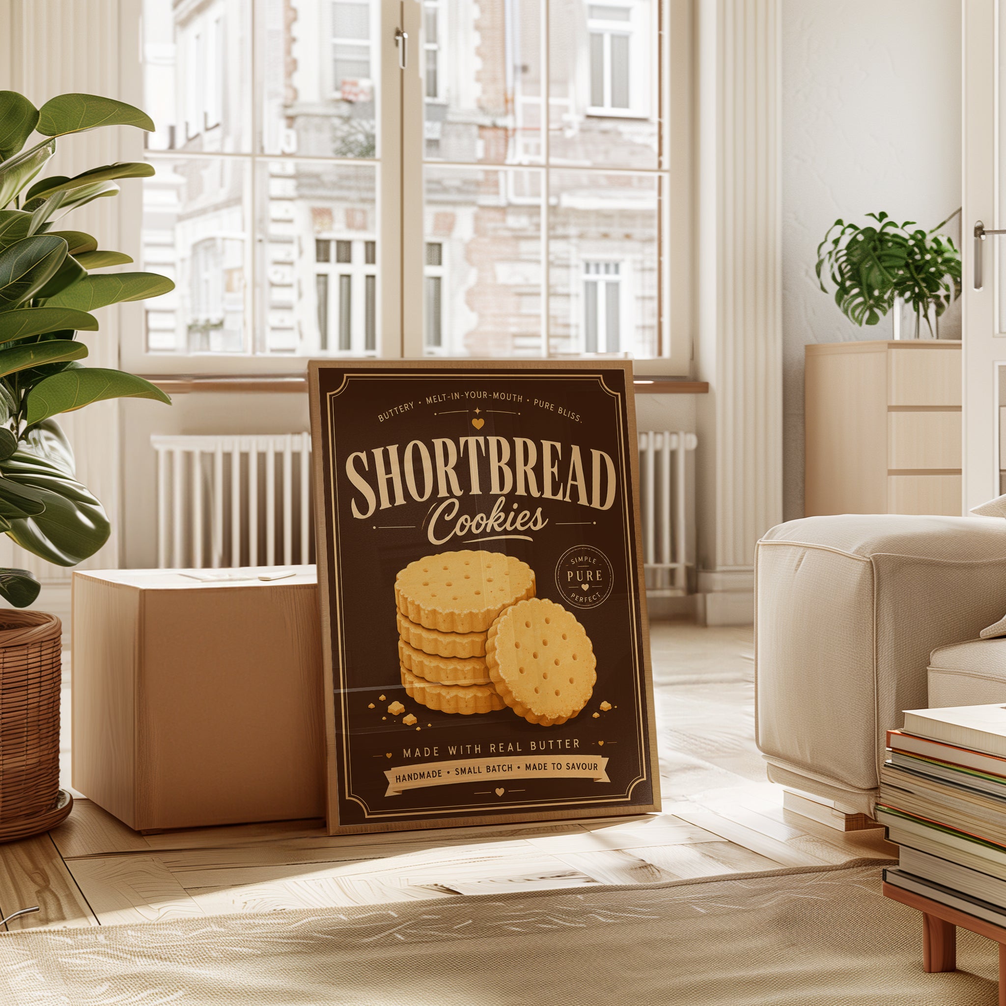 Vintage Cookie Poster – Shortbread Print - interior