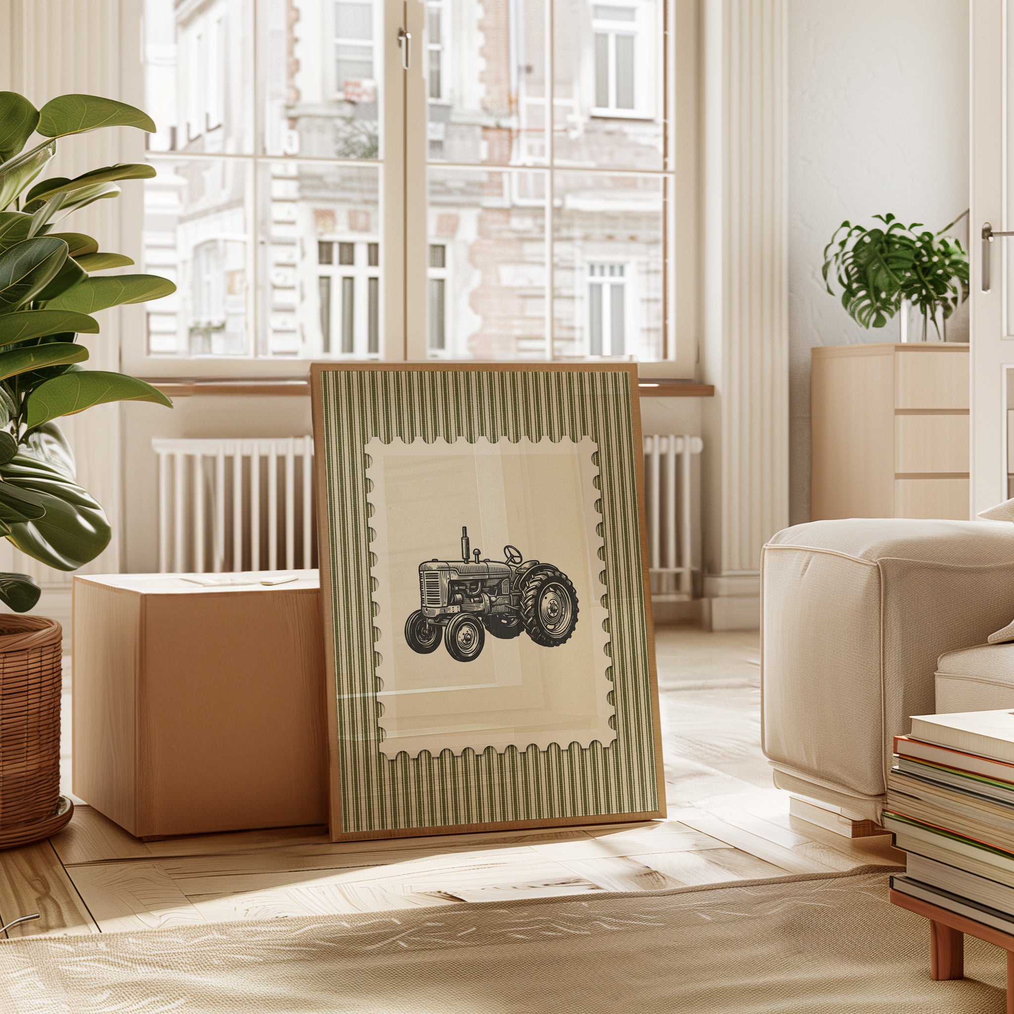 Vintage Tractor Wall Art - interior