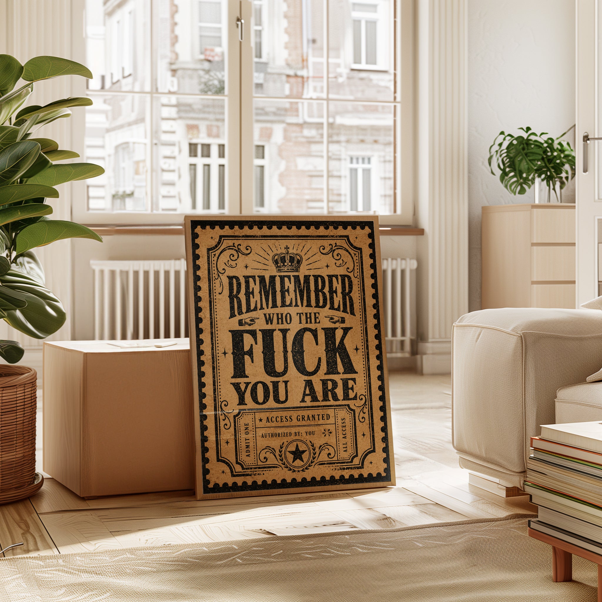 Motivational Quote Print - interior