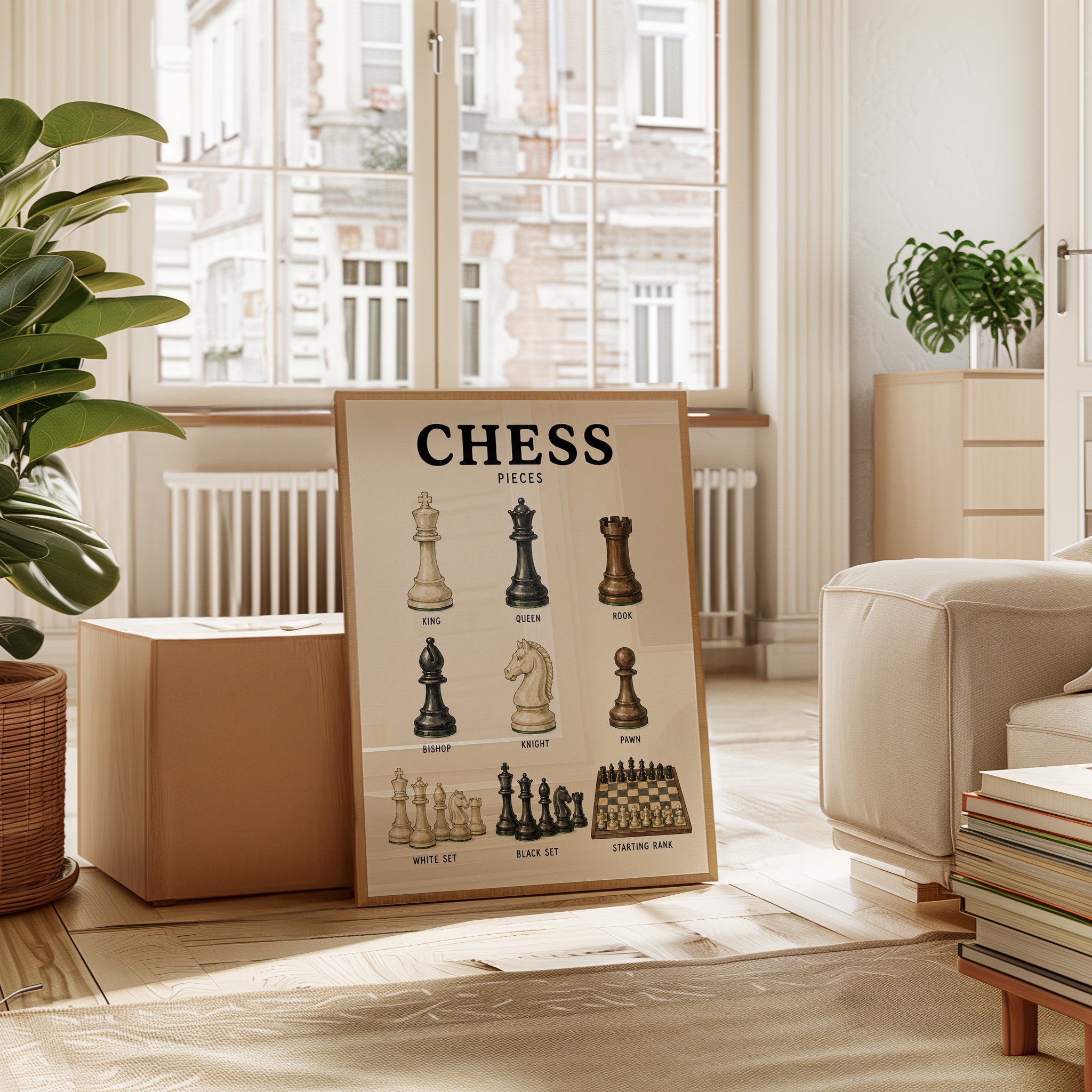 Chess Pieces Art Print — Educational Reference Guide - interior