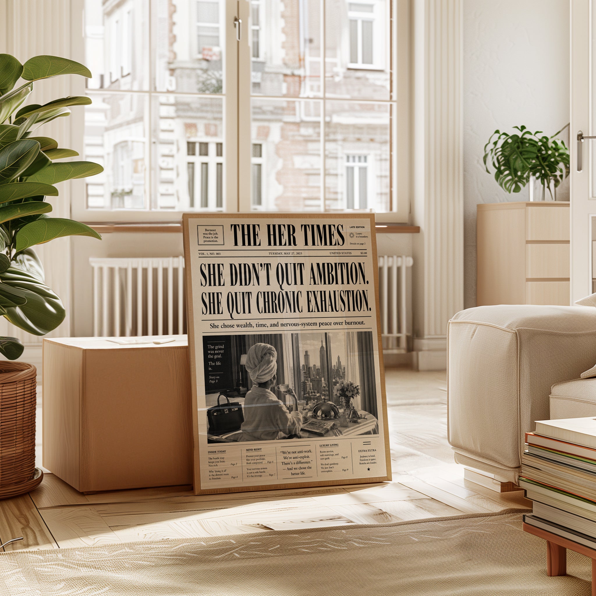 Feminist Motivational Print - interior