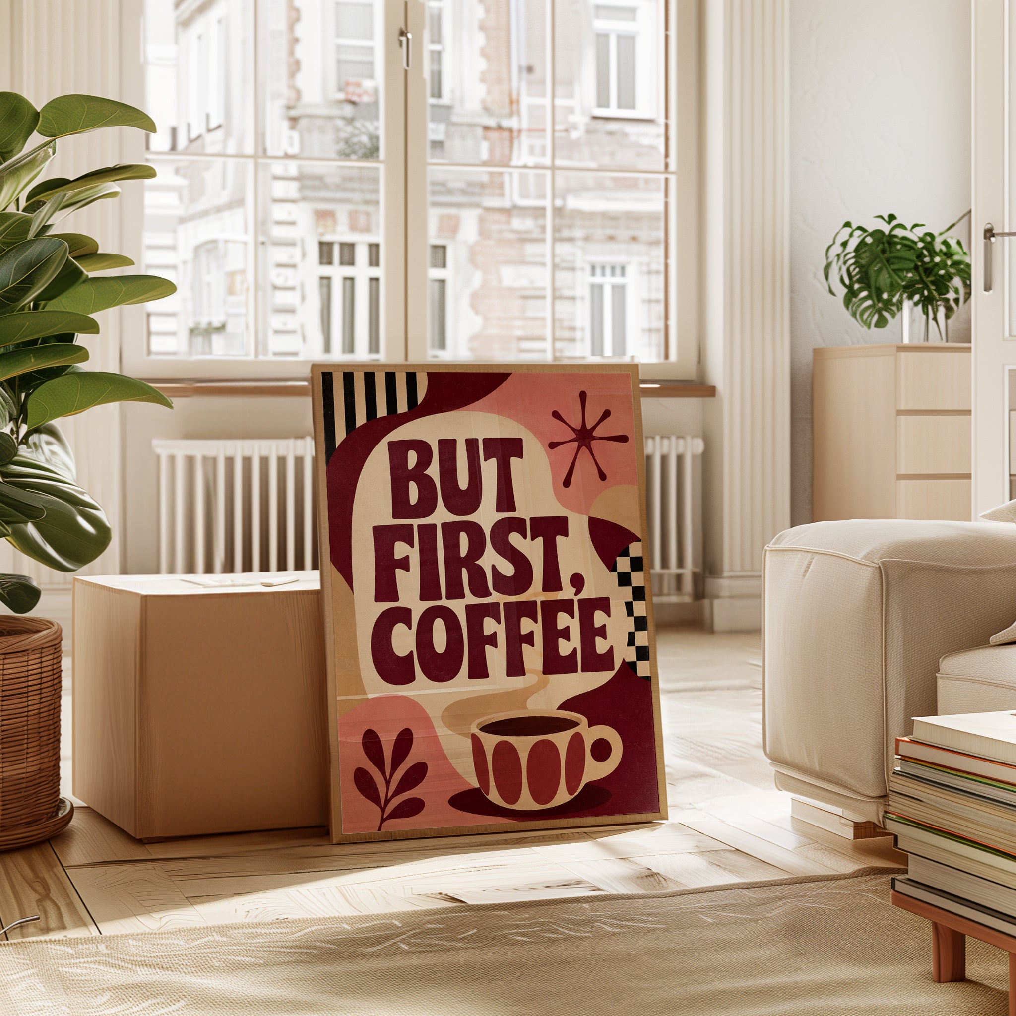 Retro Coffee Wall Art - interior