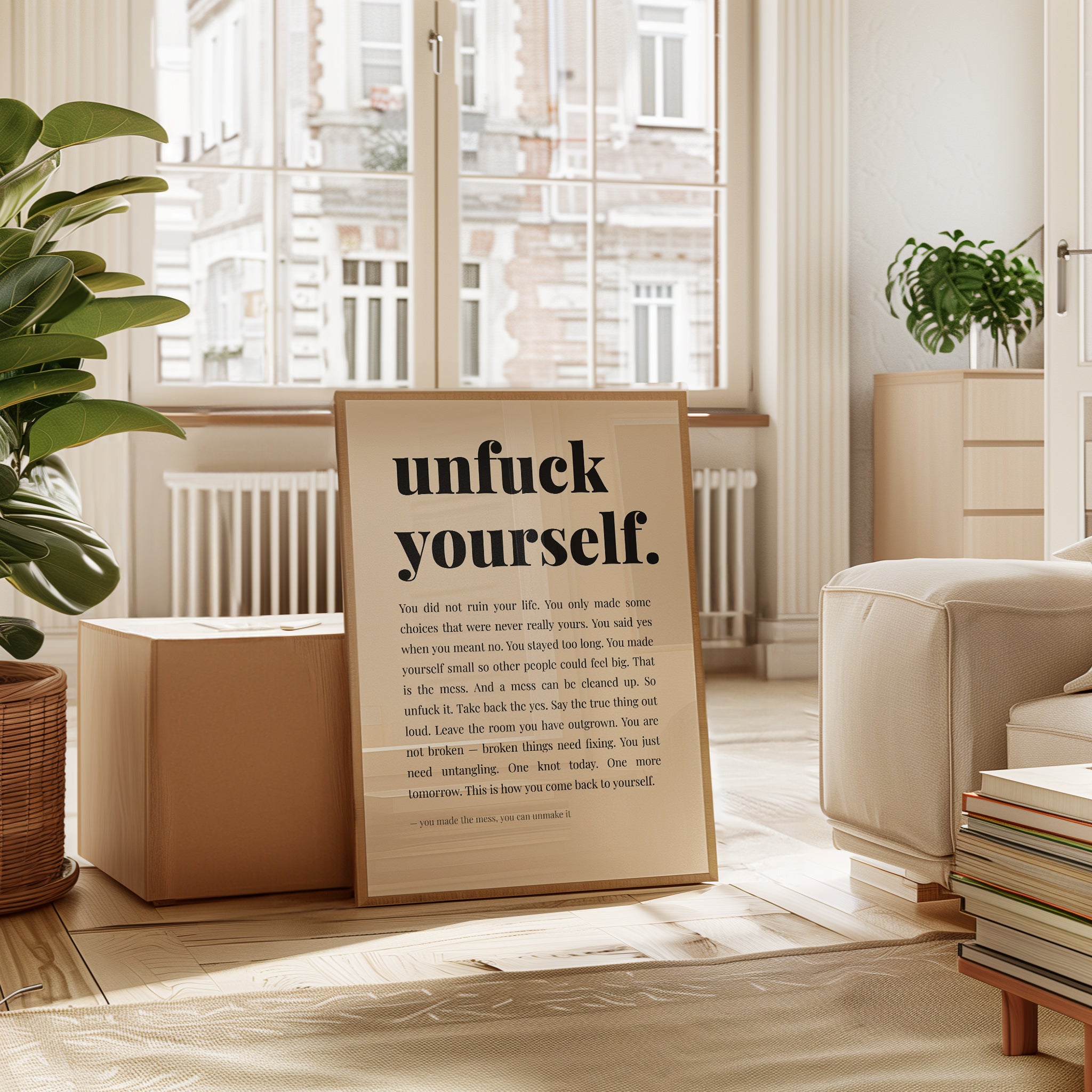 Self Care Wall Art – Therapy Office Decor - interior