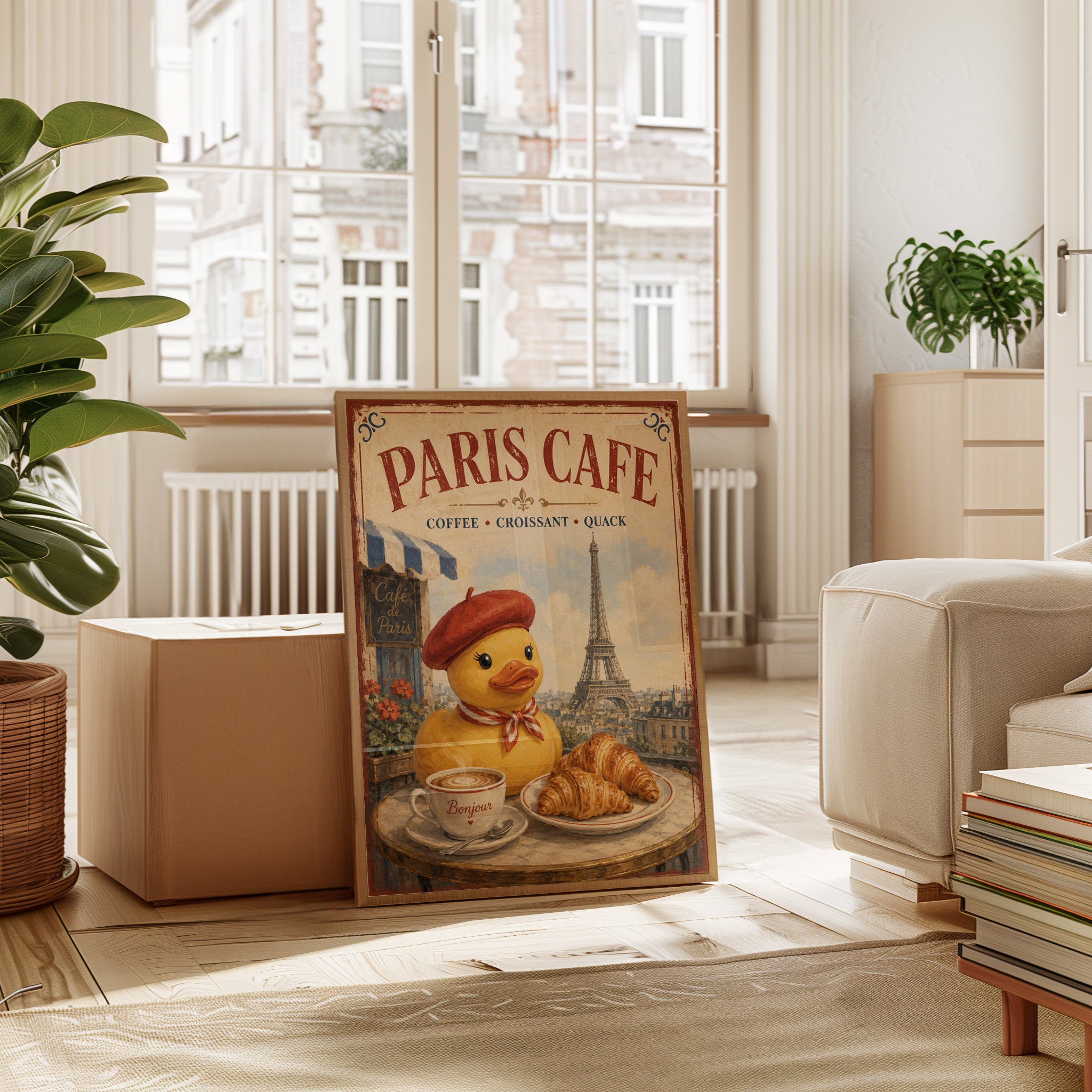 Paris Cafe Wall Art – French Kitchen Decor - interior