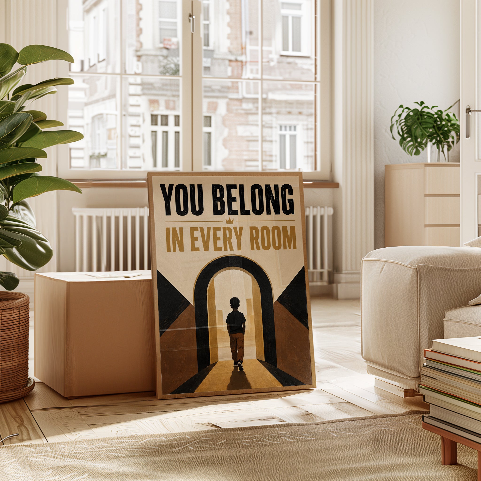 You Belong Wall Art – Motivational Print - interior