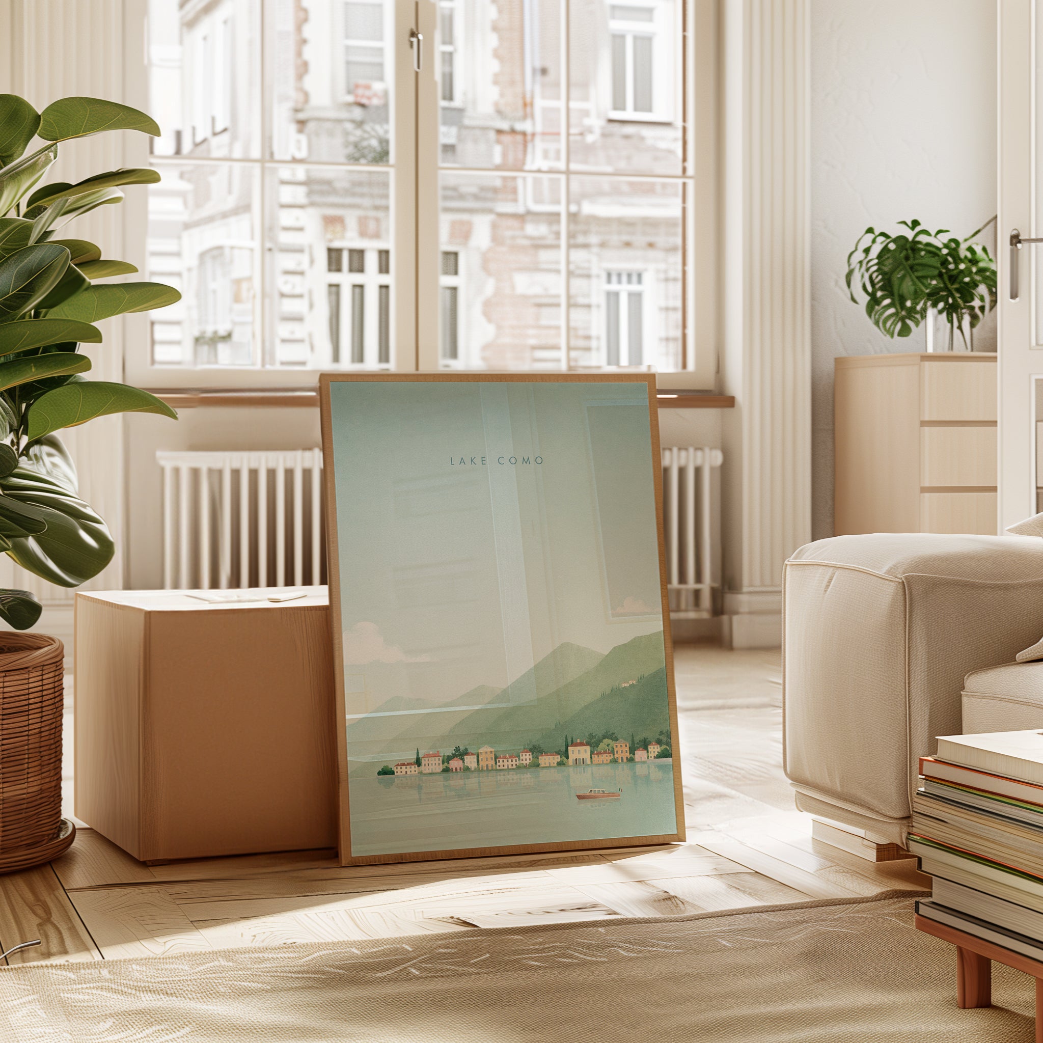 Lake Como Print – Italy Travel Poster - interior